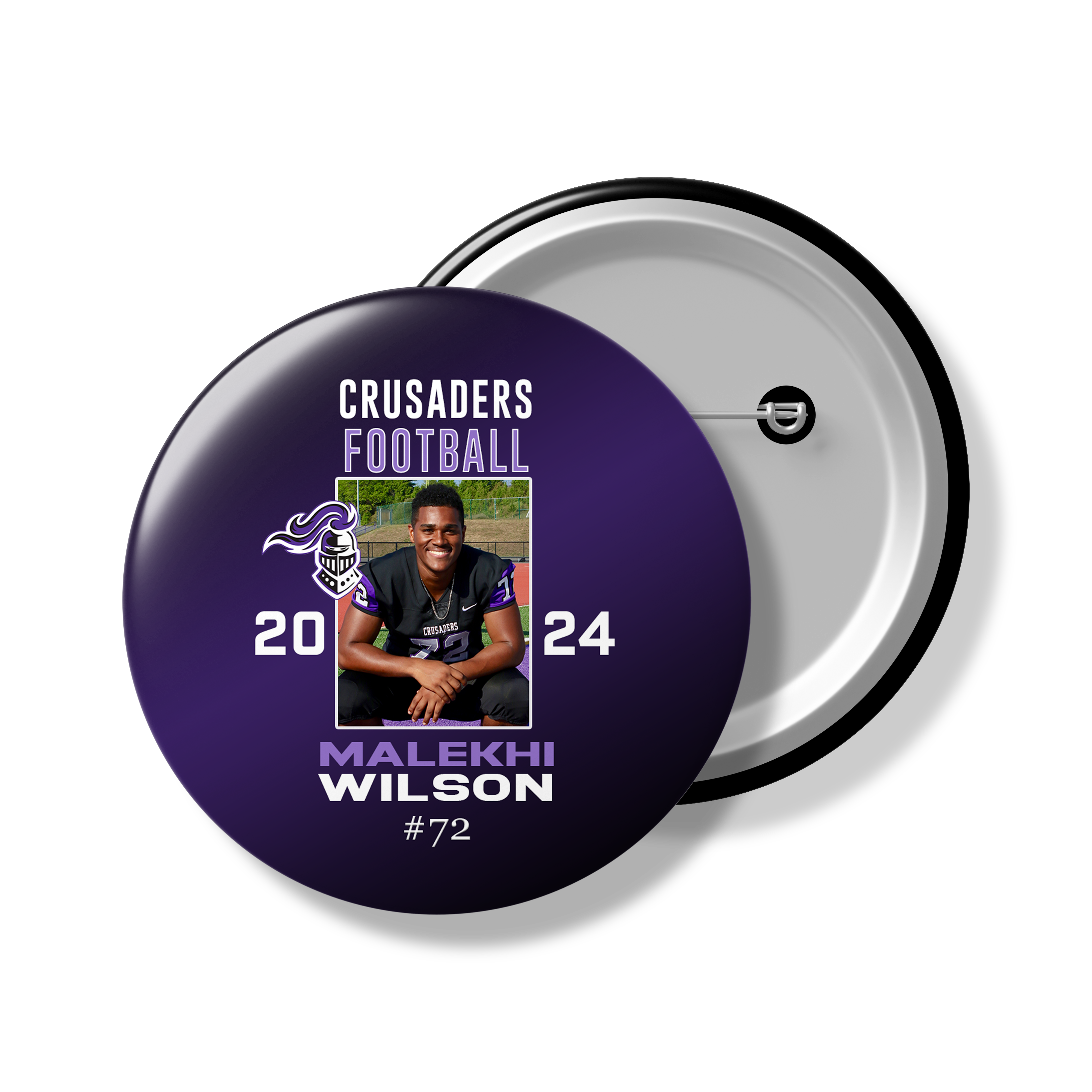 Custom Spirit Button | Personalized Button | Senior Night