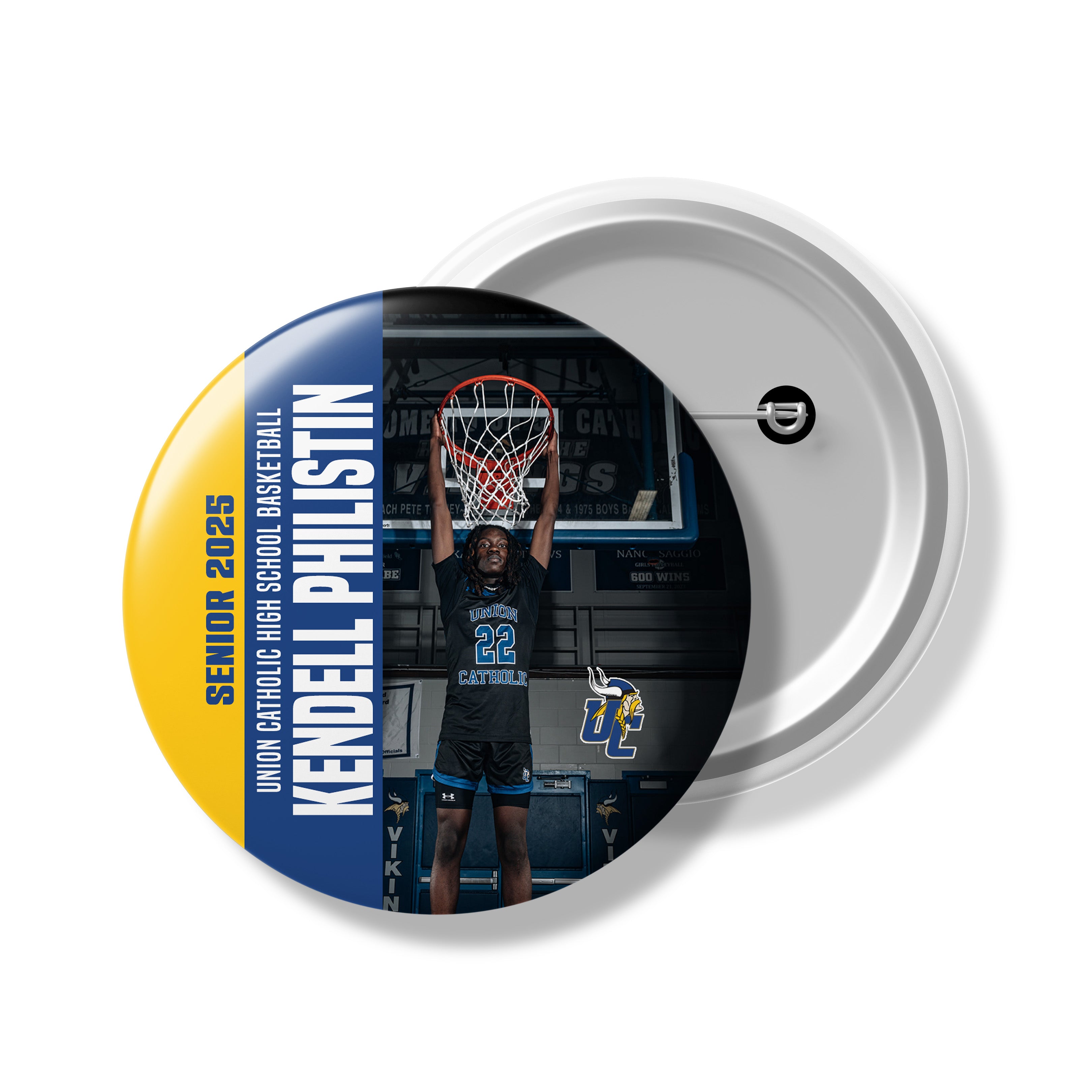 Sports Team Spirit Button | Personalized Button | Senior Night | Basketball | Champion's Pride