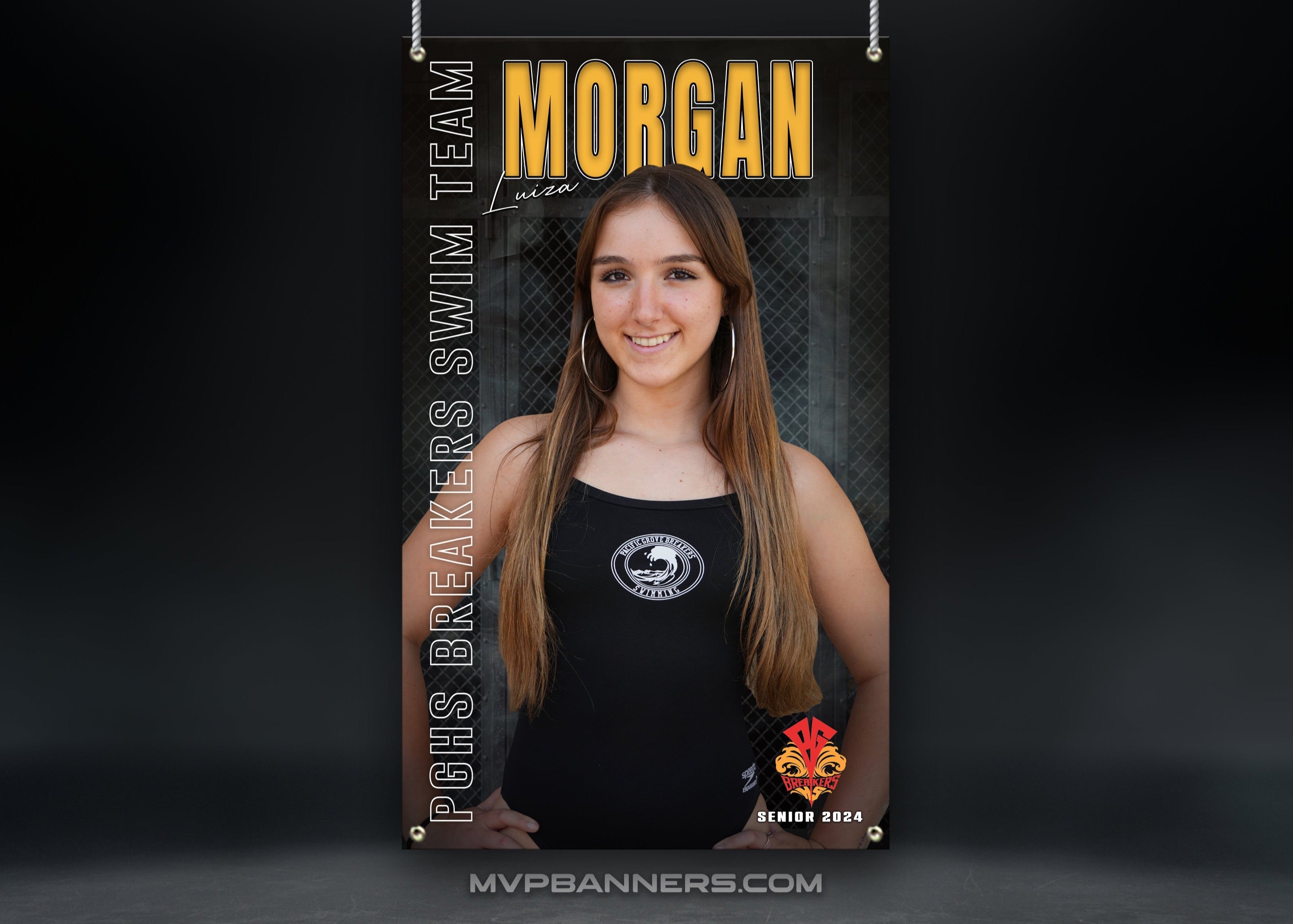 Custom Sports Banner | Senior Night | Swim/Dive | Iron Smoke