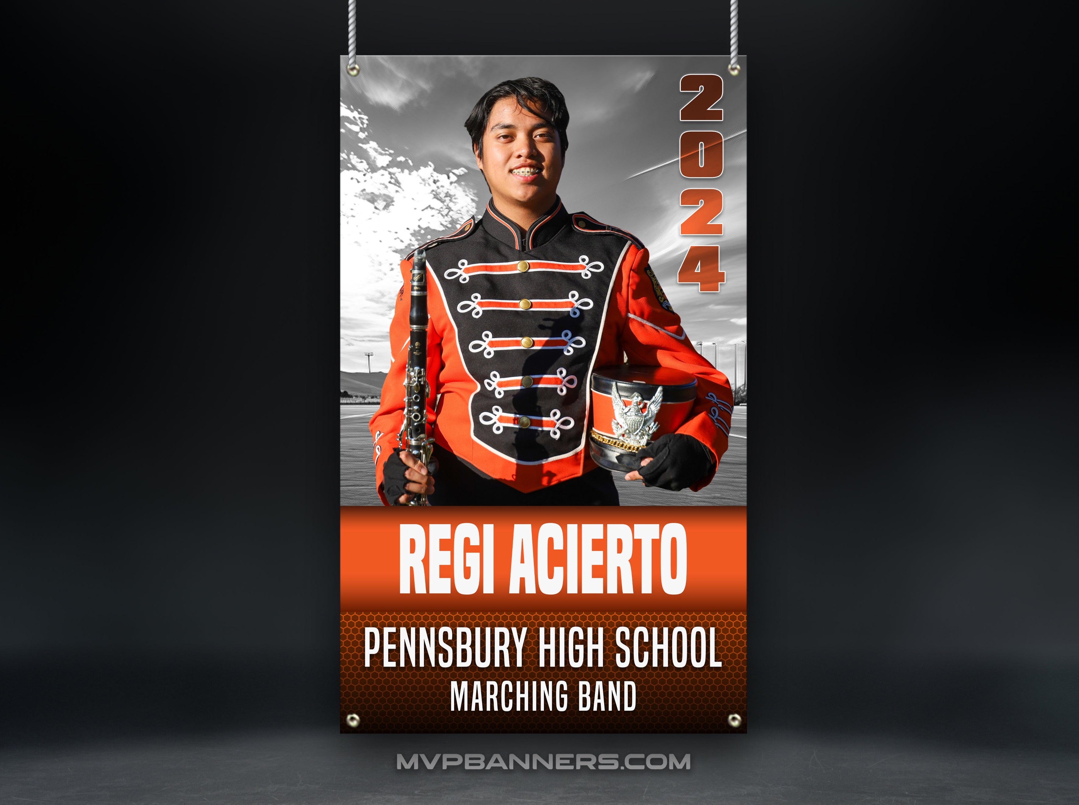 Custom Sports Banner | Senior Night | Band | Color Guard | Drill Team | Premier Pro