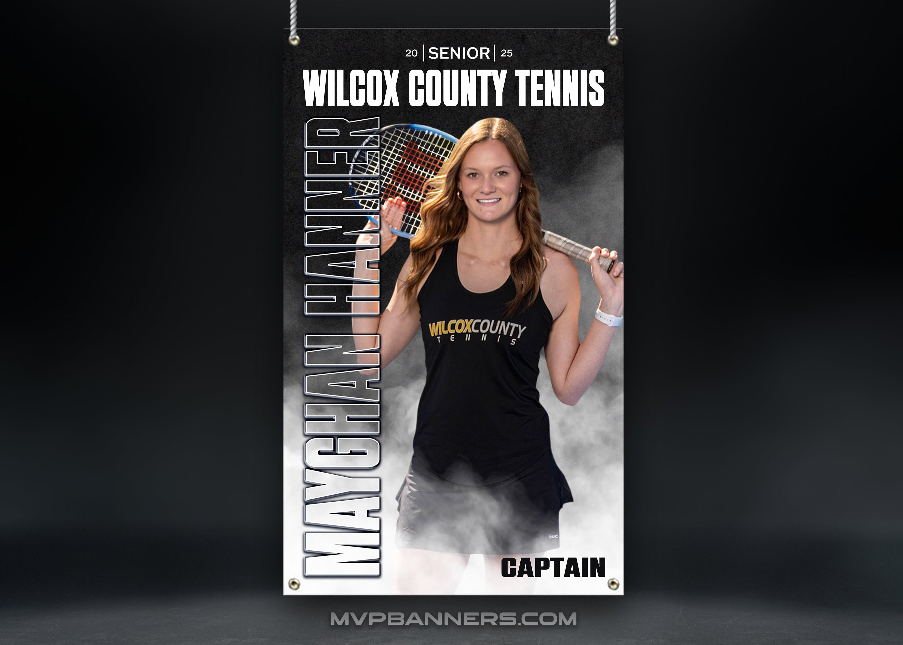 Custom Sports Banner | Senior Night | Tennis | GameDay Fog