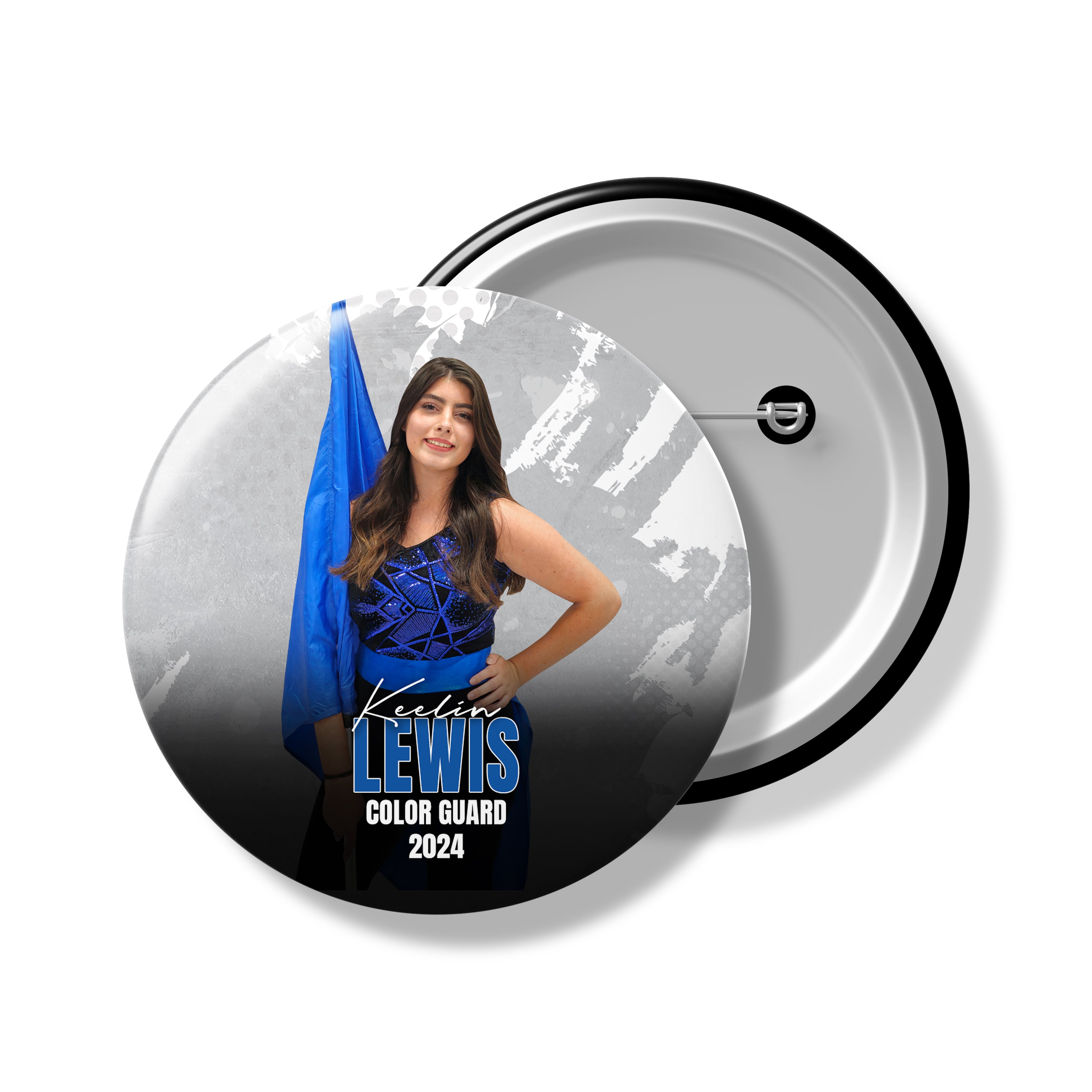 Sports Team Spirit Button | Personalized Button | Senior Night | Color Guard | Switch