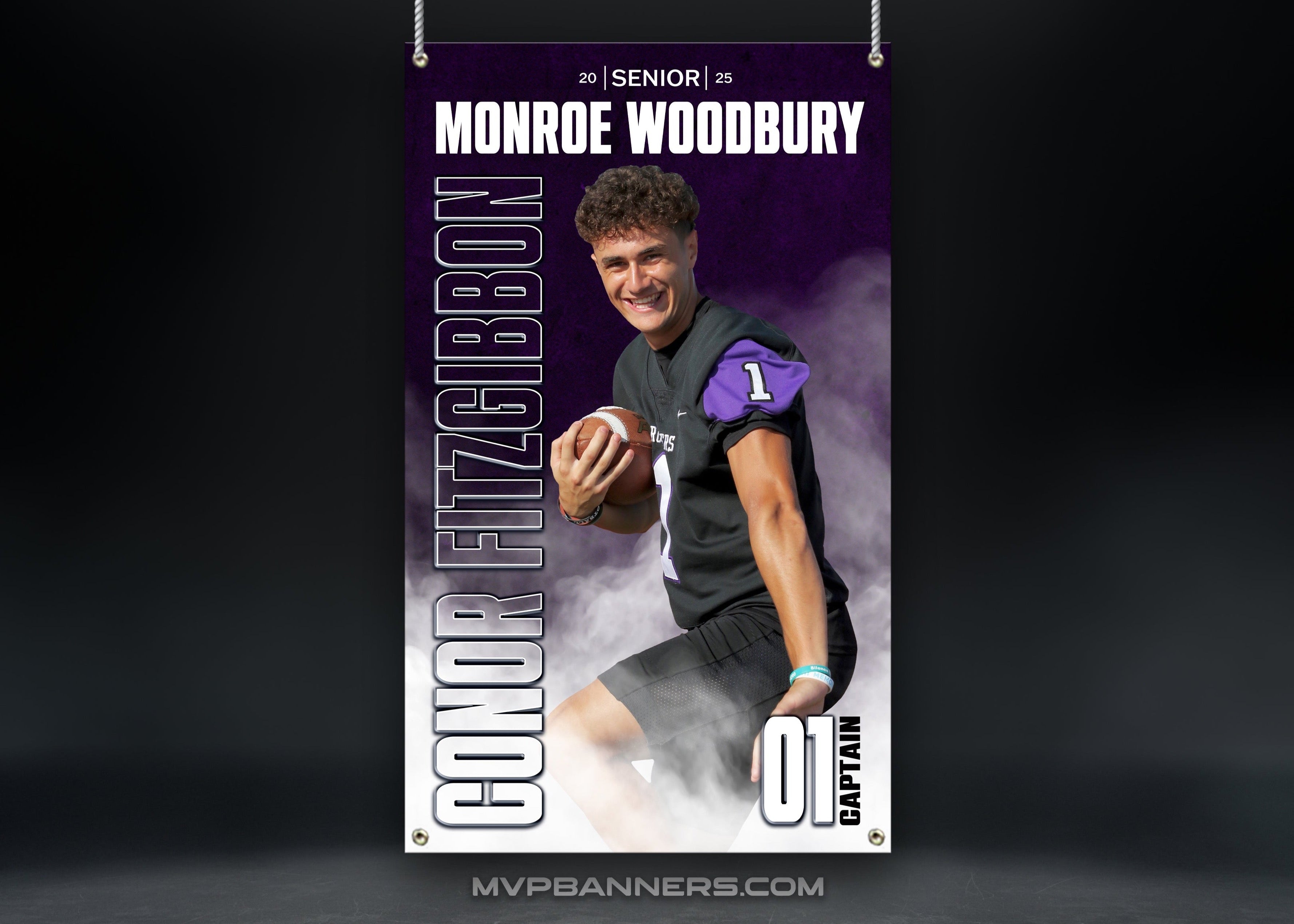 Custom Sports Banner | Senior Night | GameDay Fog Football