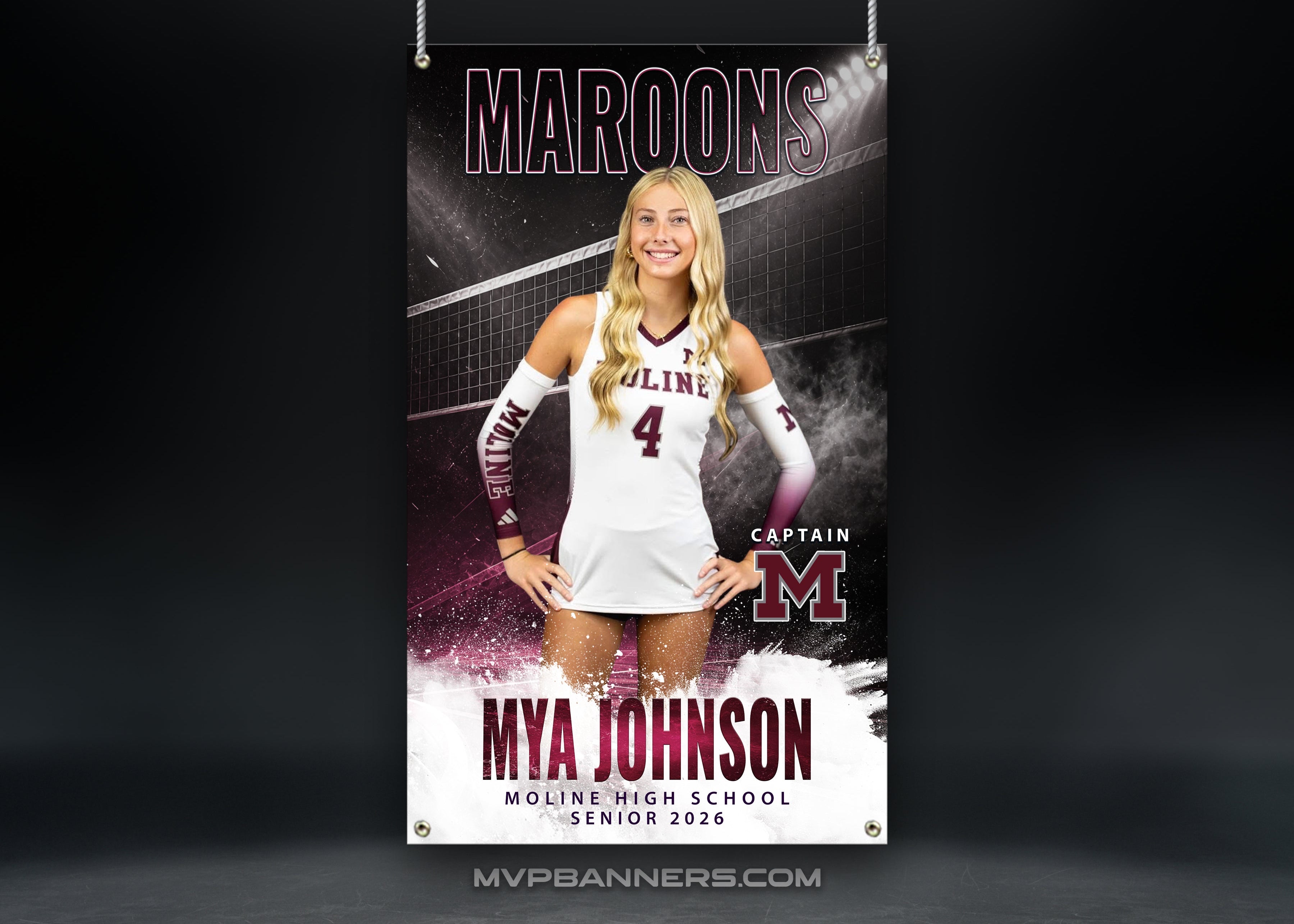 Custom Sports Banner | Senior Night | Volleyball | Match Point