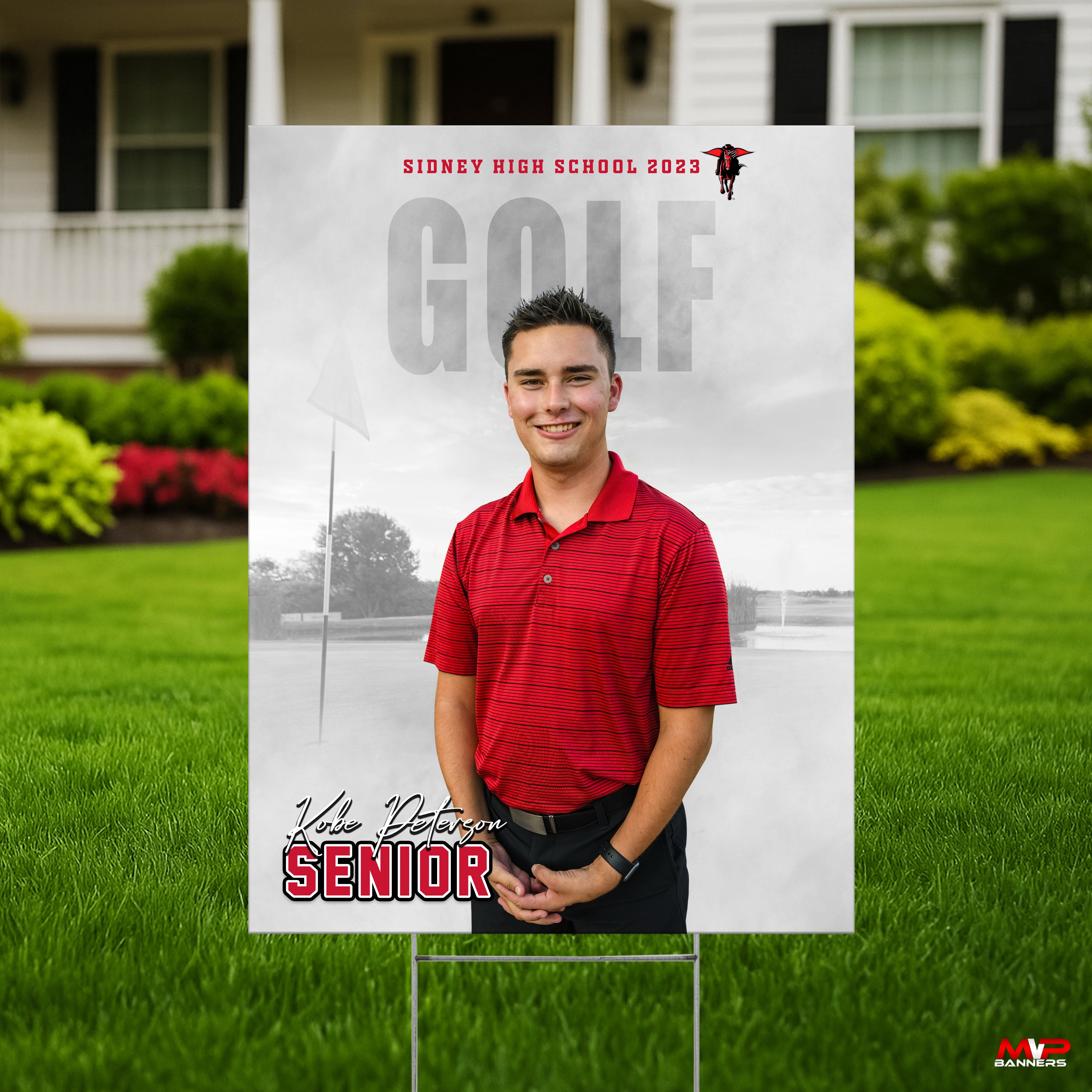 Custom Sports Banner | Senior Night | Golf | Night Time Mist