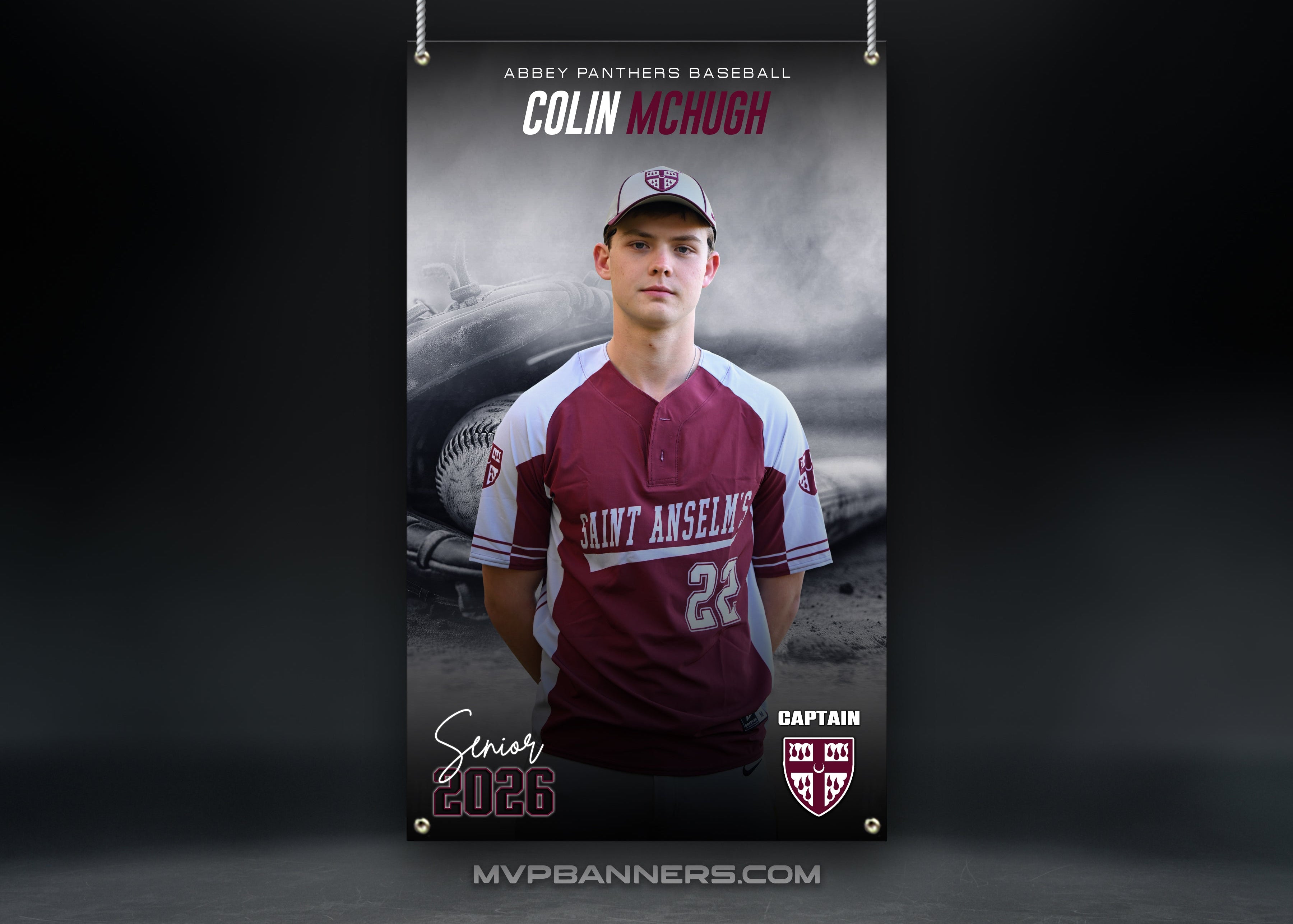 Custom Sports Banner | Senior Night | Baseball | On the Field