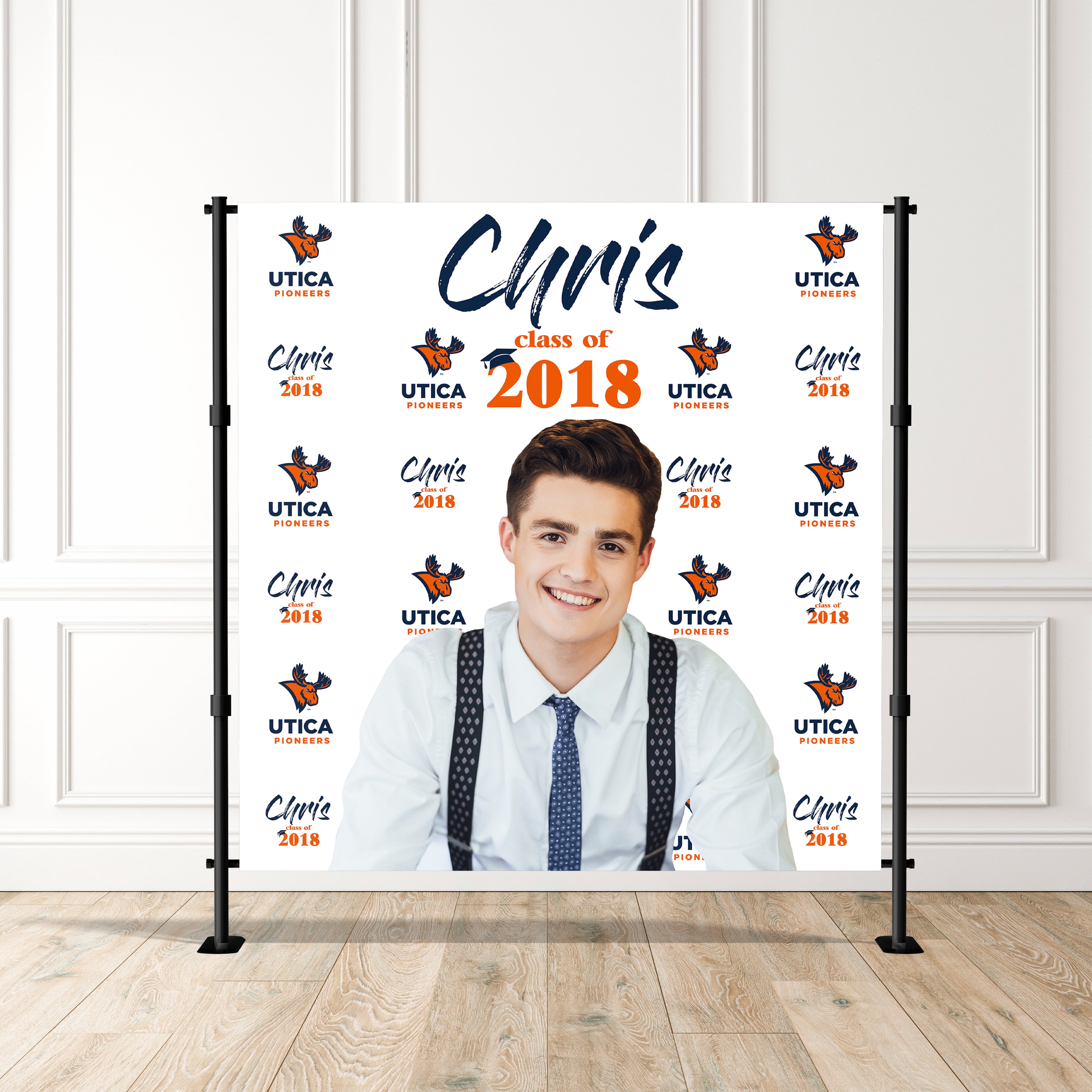 Custom Photography Backdrop |  Graduation | Media Step & Repeat