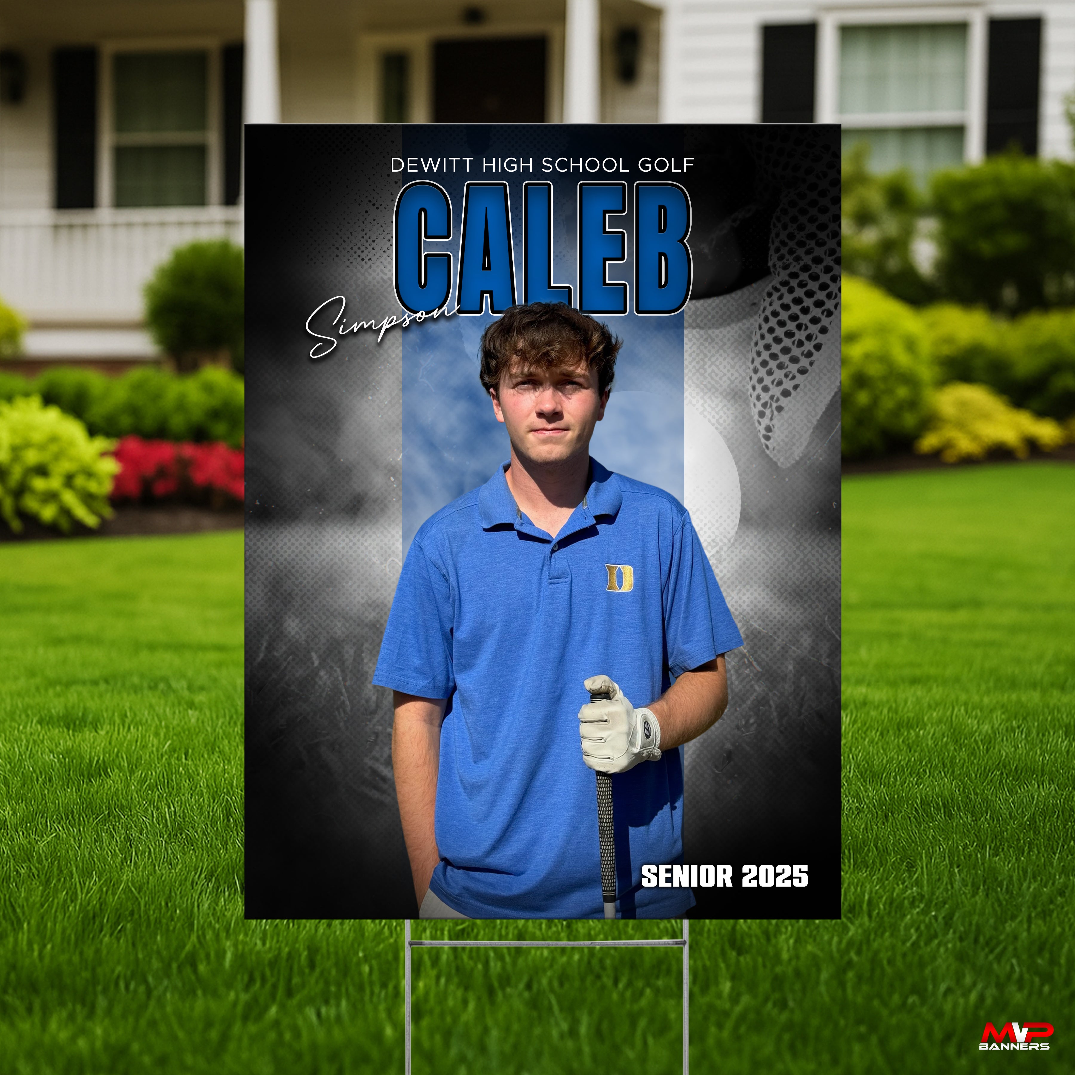 Printed Sports Yard Sign | Senior Night Poster | Golf | Stadium Shadow