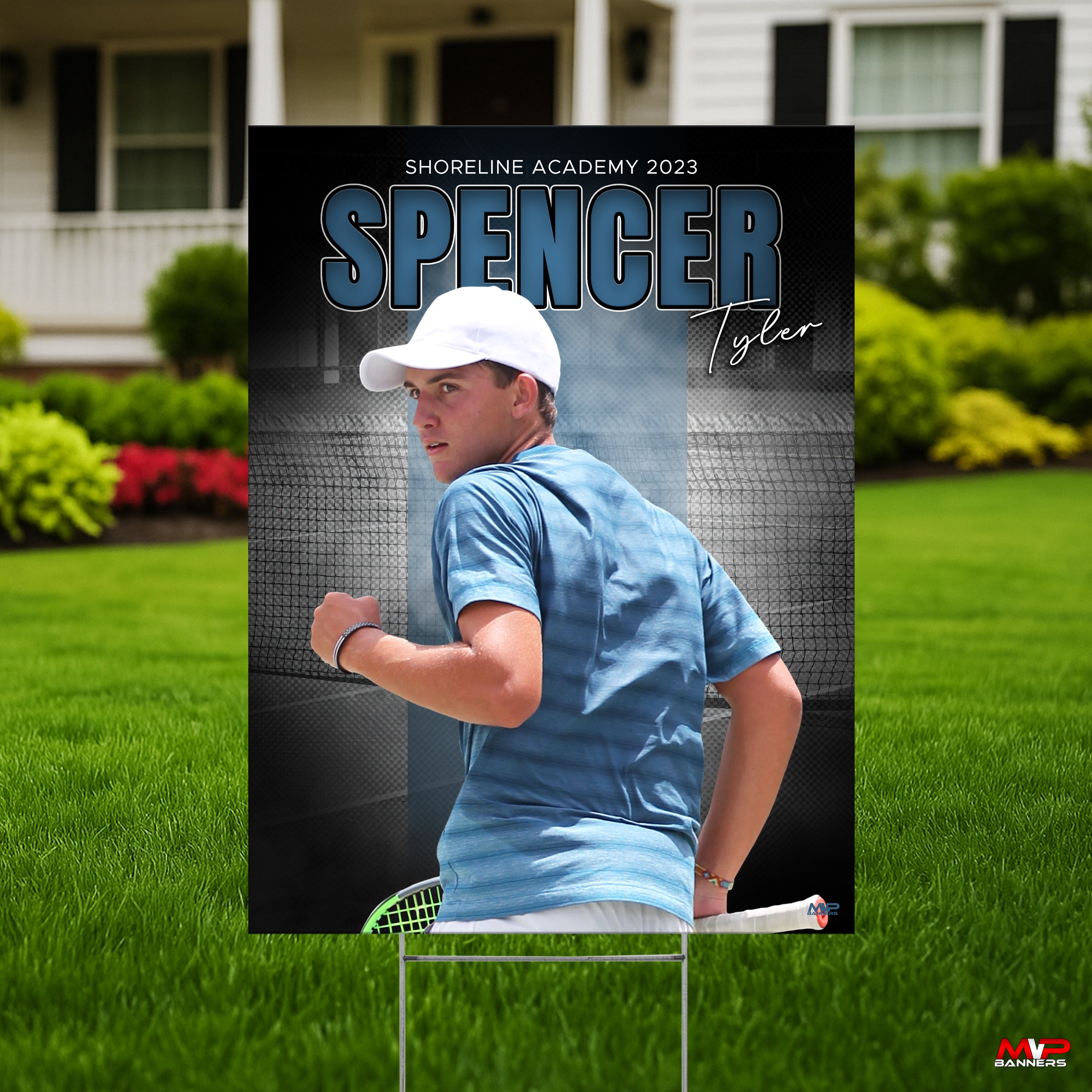 Custom Sports Banner | Senior Night | Stadium Shadow Tennis