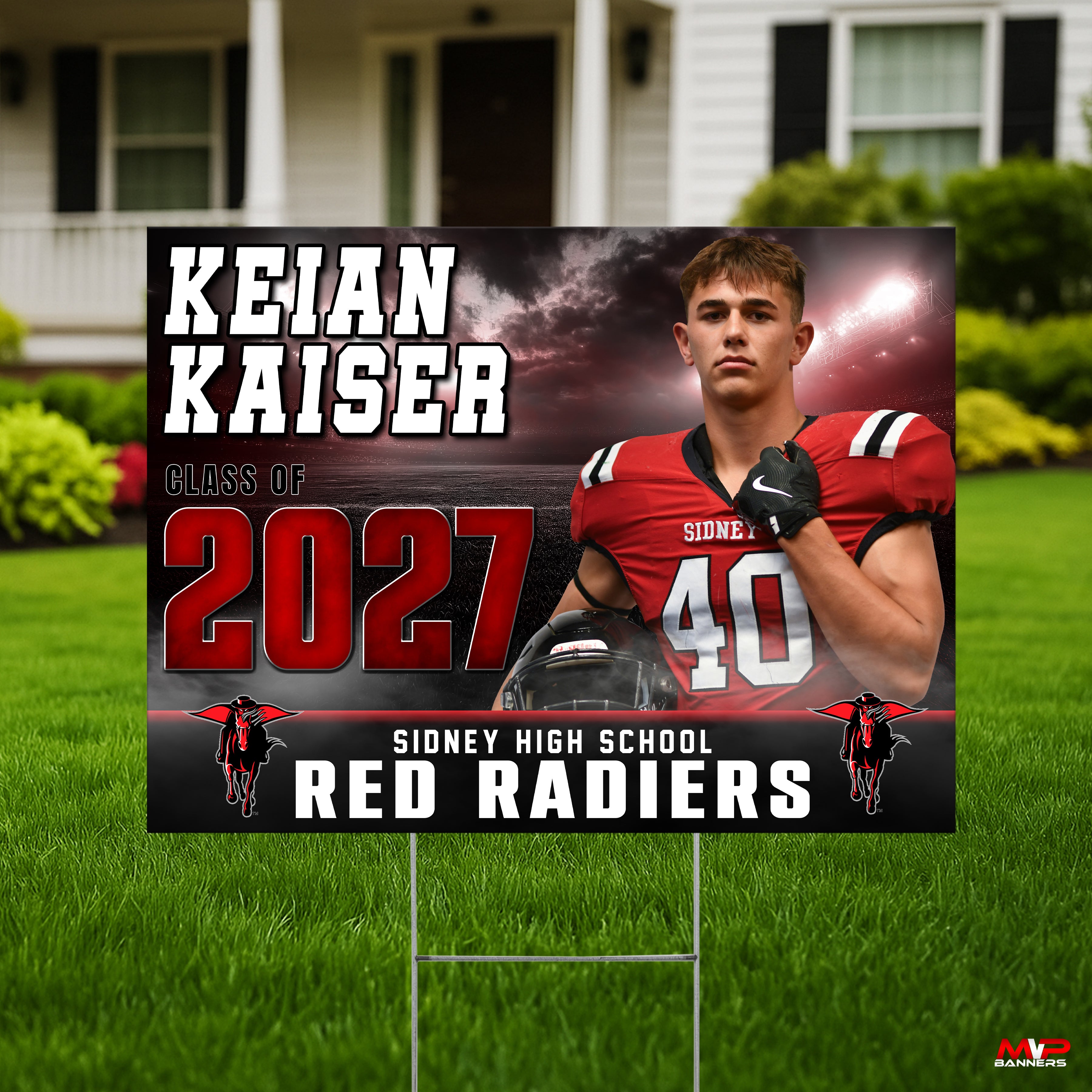 Custom Football Senior Night Banner | StormFront