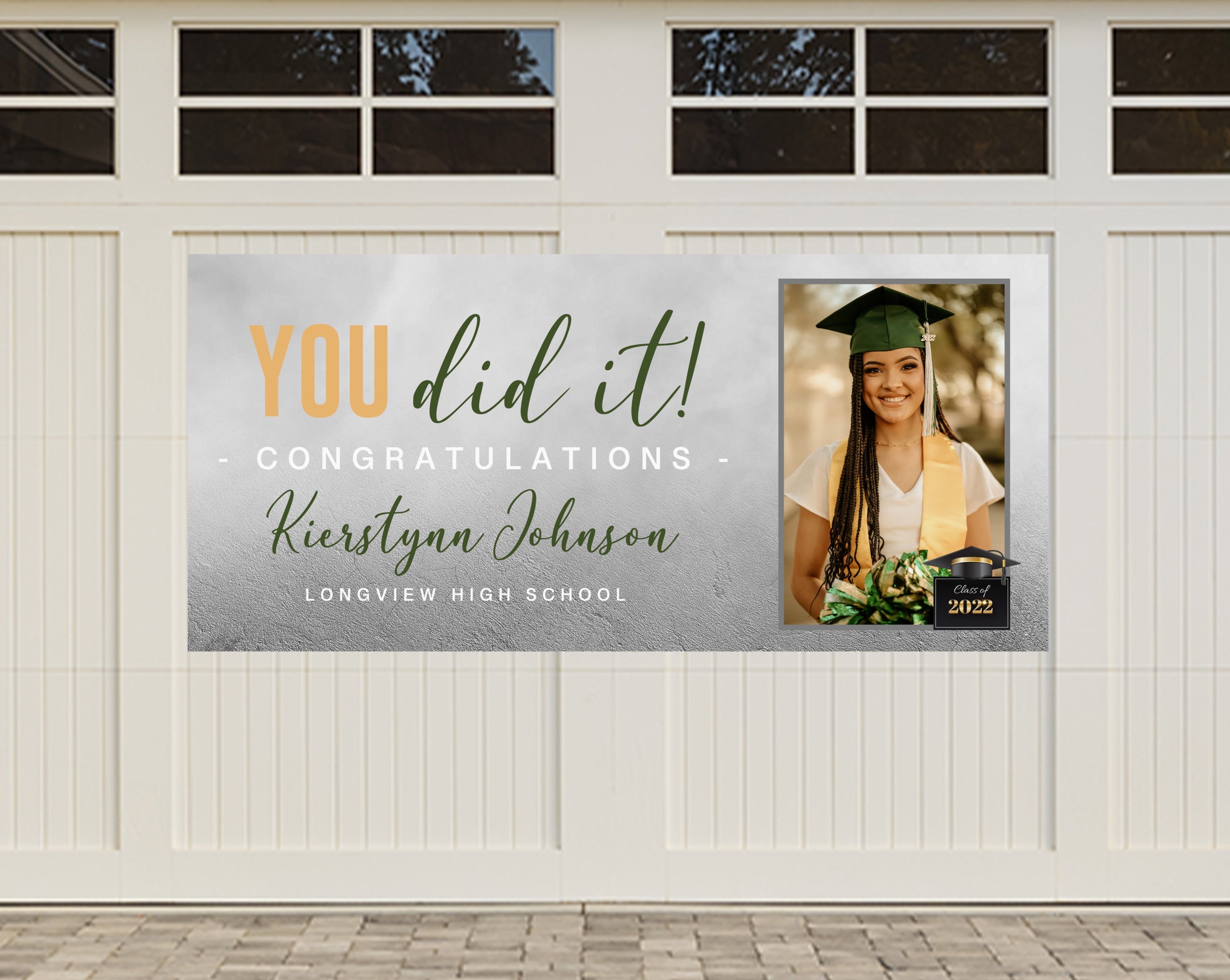 Custom Graduation Banner | Senior Night | You Did It!