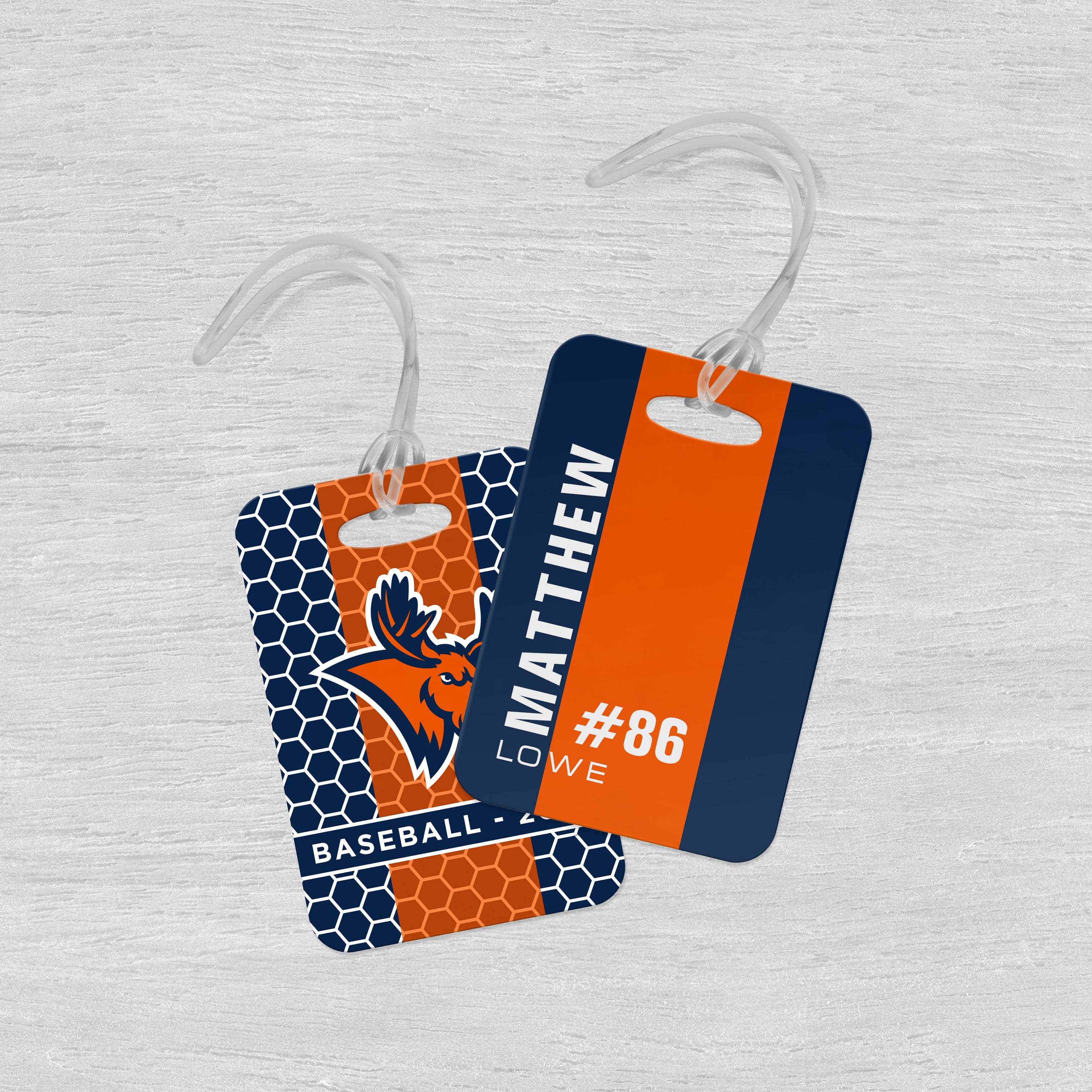 Sports Bag/Luggage Tag - Honeycomb