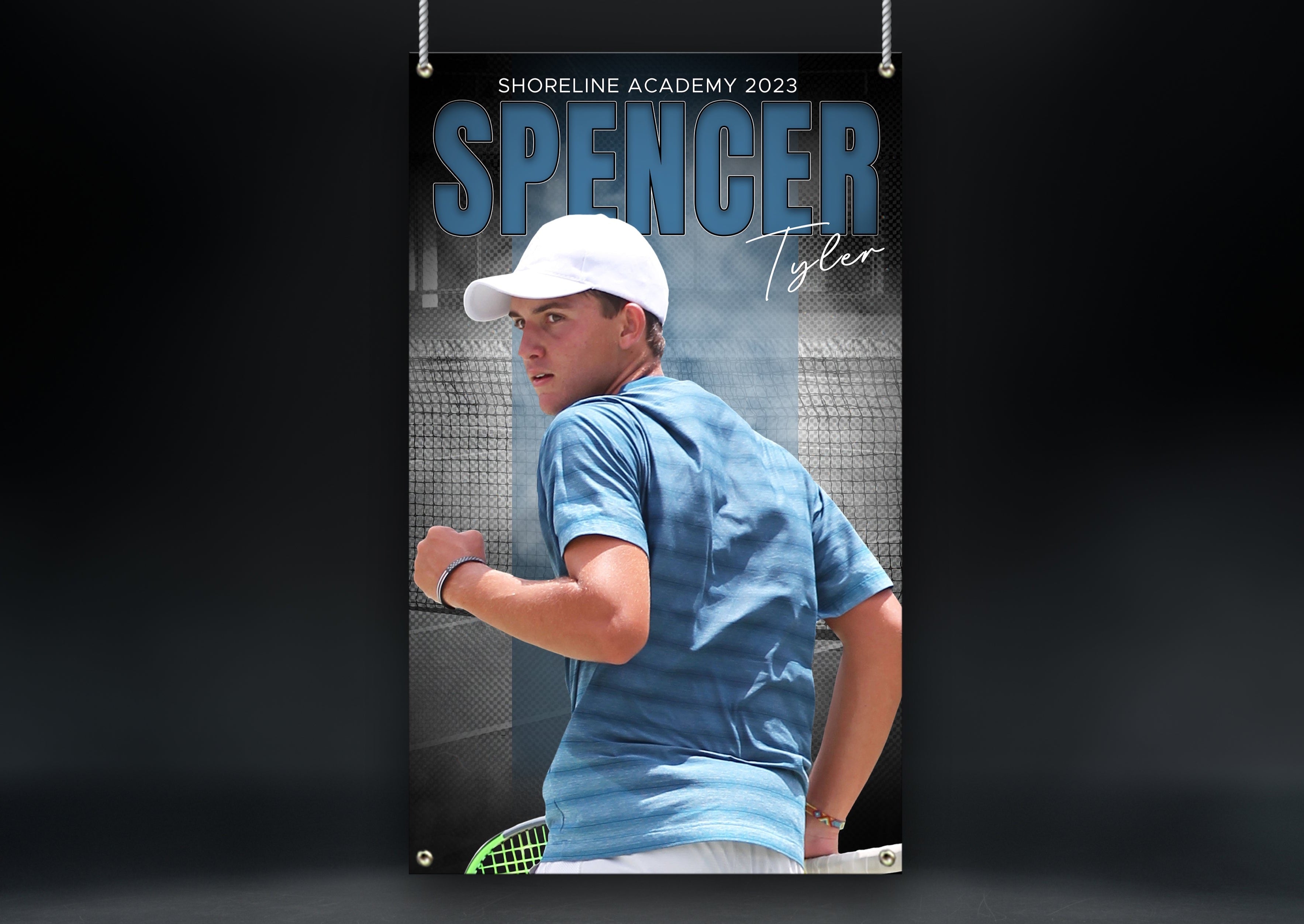 Tennis Sports Banner | Senior Night | Stadium Shadow
