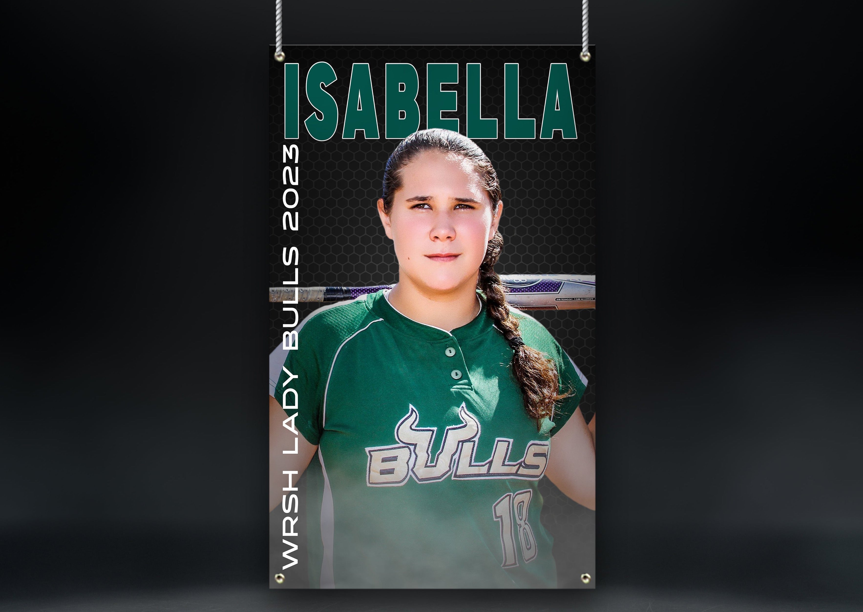 Softball Sports Banner | Senior Night | Honeycomb