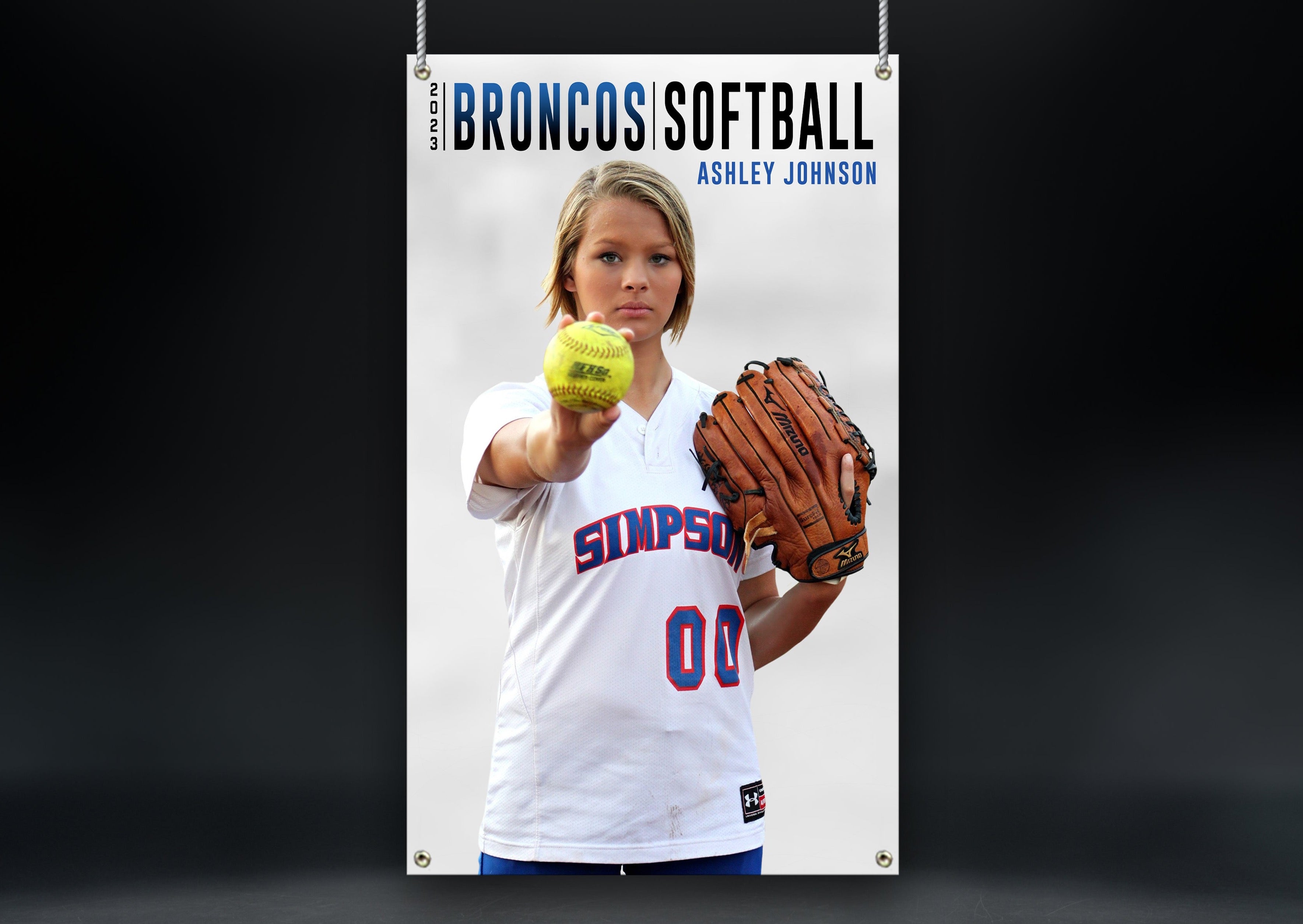 Softball Sports Banner | Senior Night | Contemporary