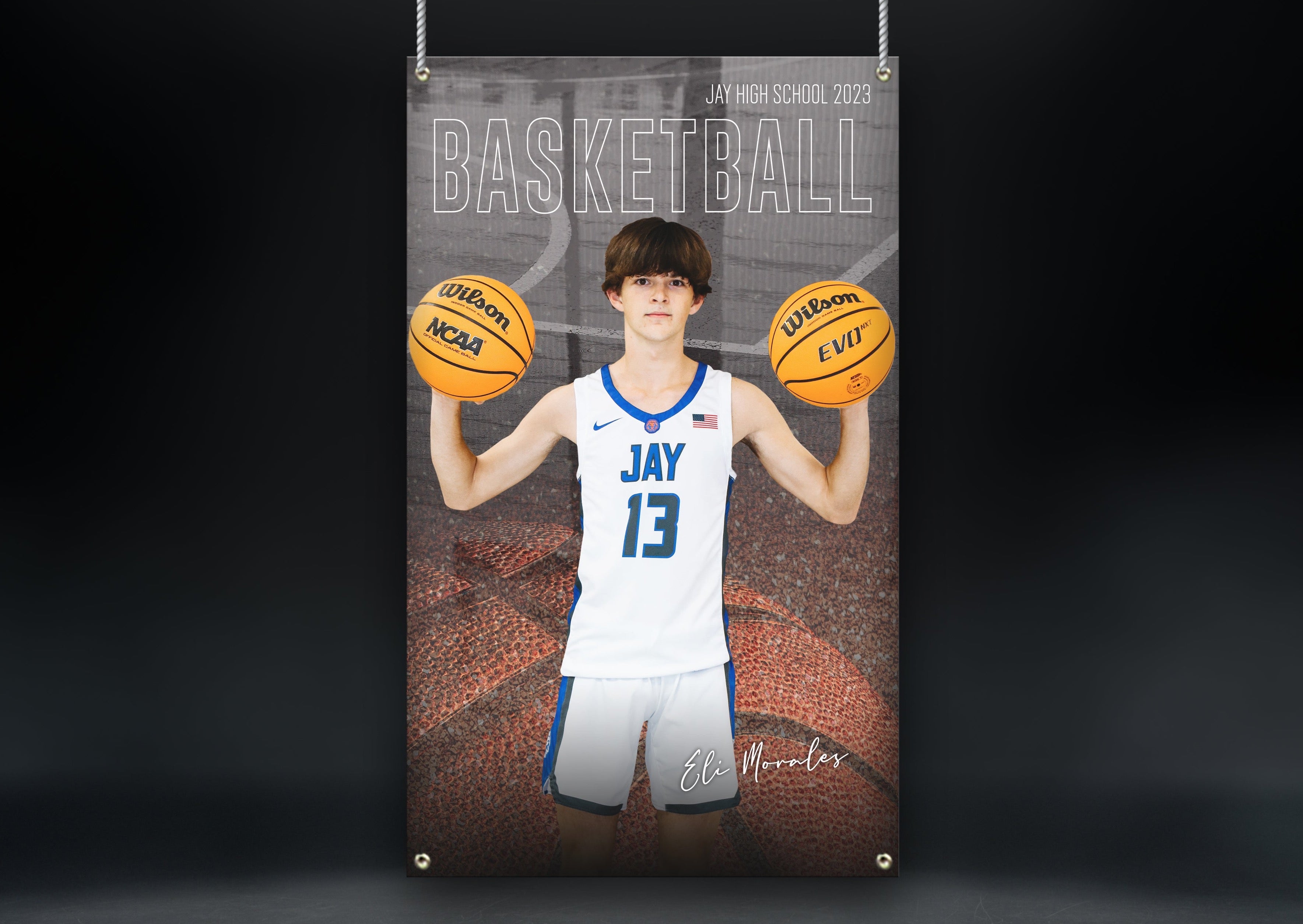 Basketball Sports Banner | Senior Night | Courtside