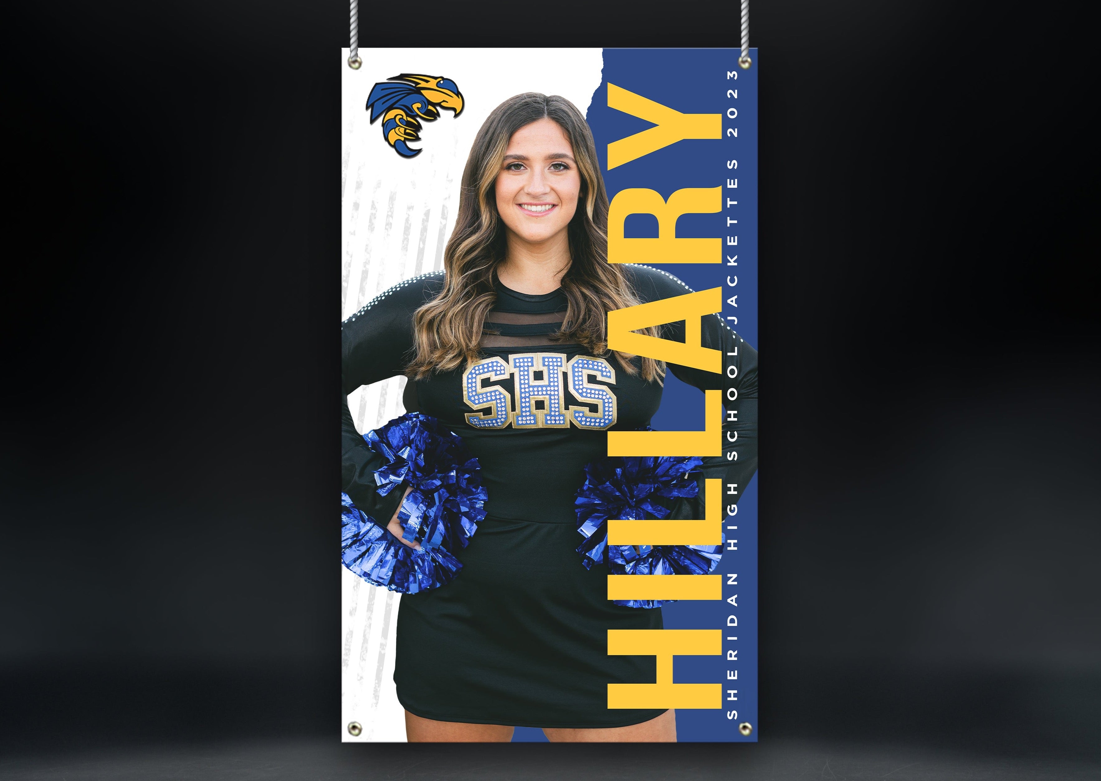 Cheerleader Sports Banner | Senior Night | Might Tear