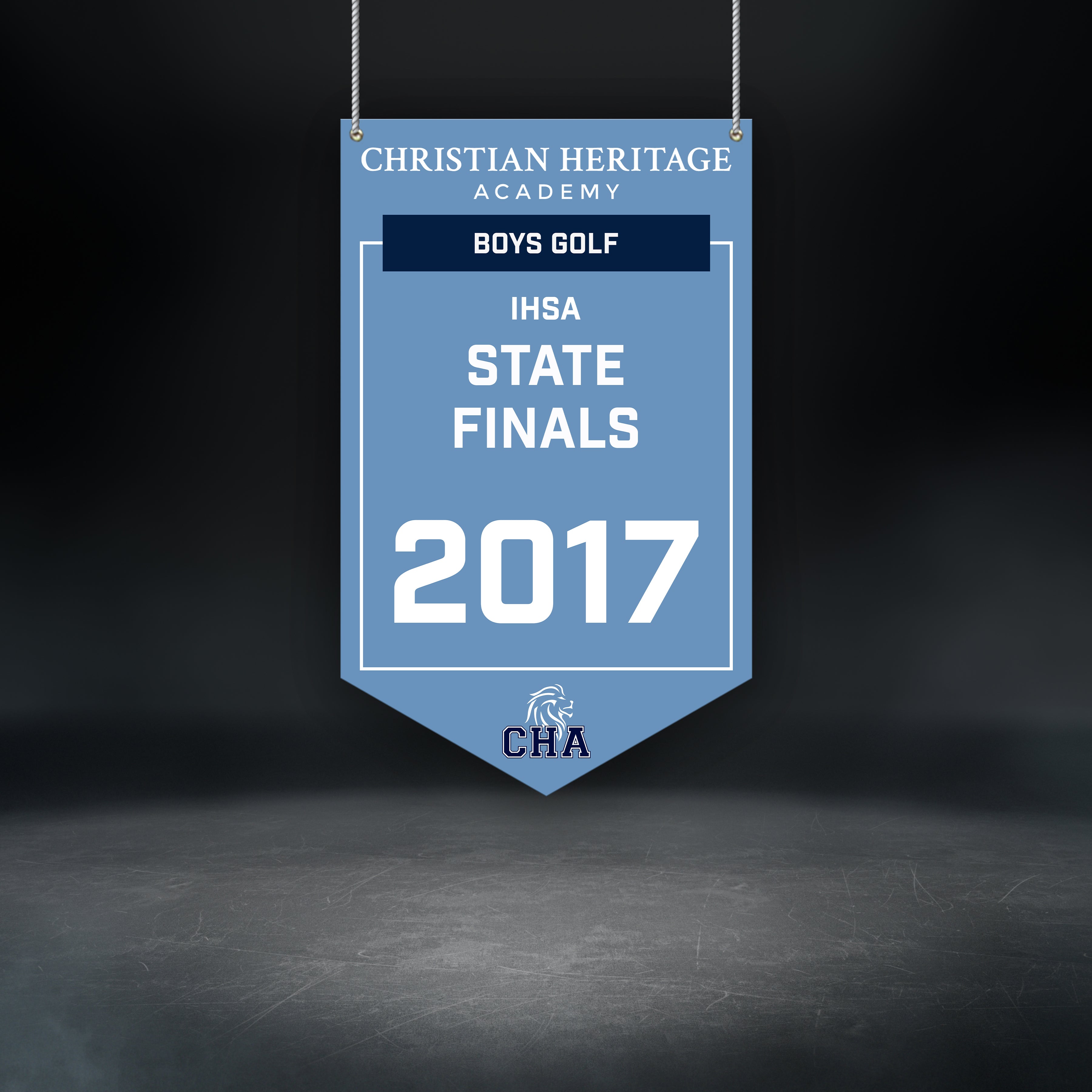 GYMNASIUM BANNERS - State Finals (Light Blue)