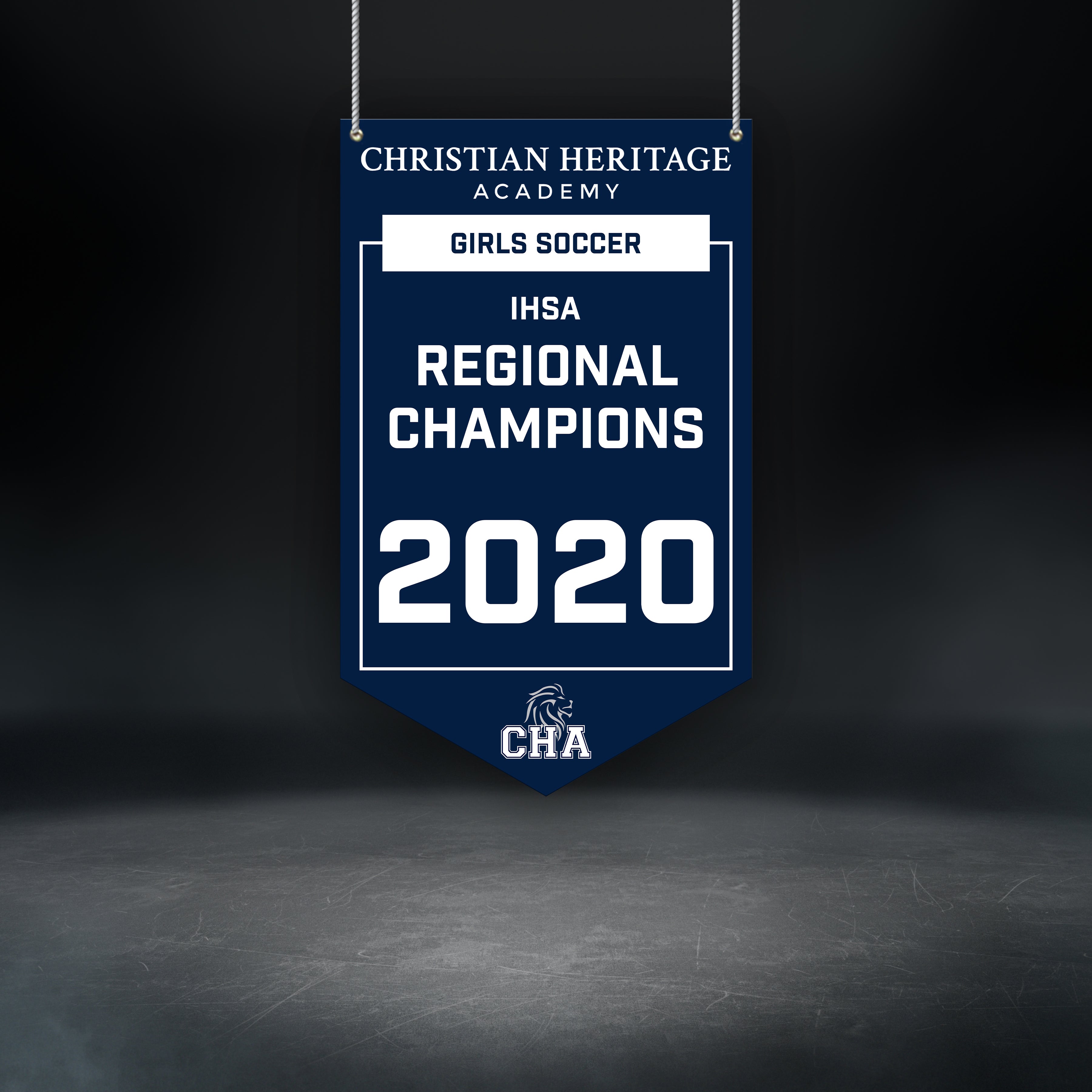 GYMNASIUM BANNERS - Regional Champions (NAVY)