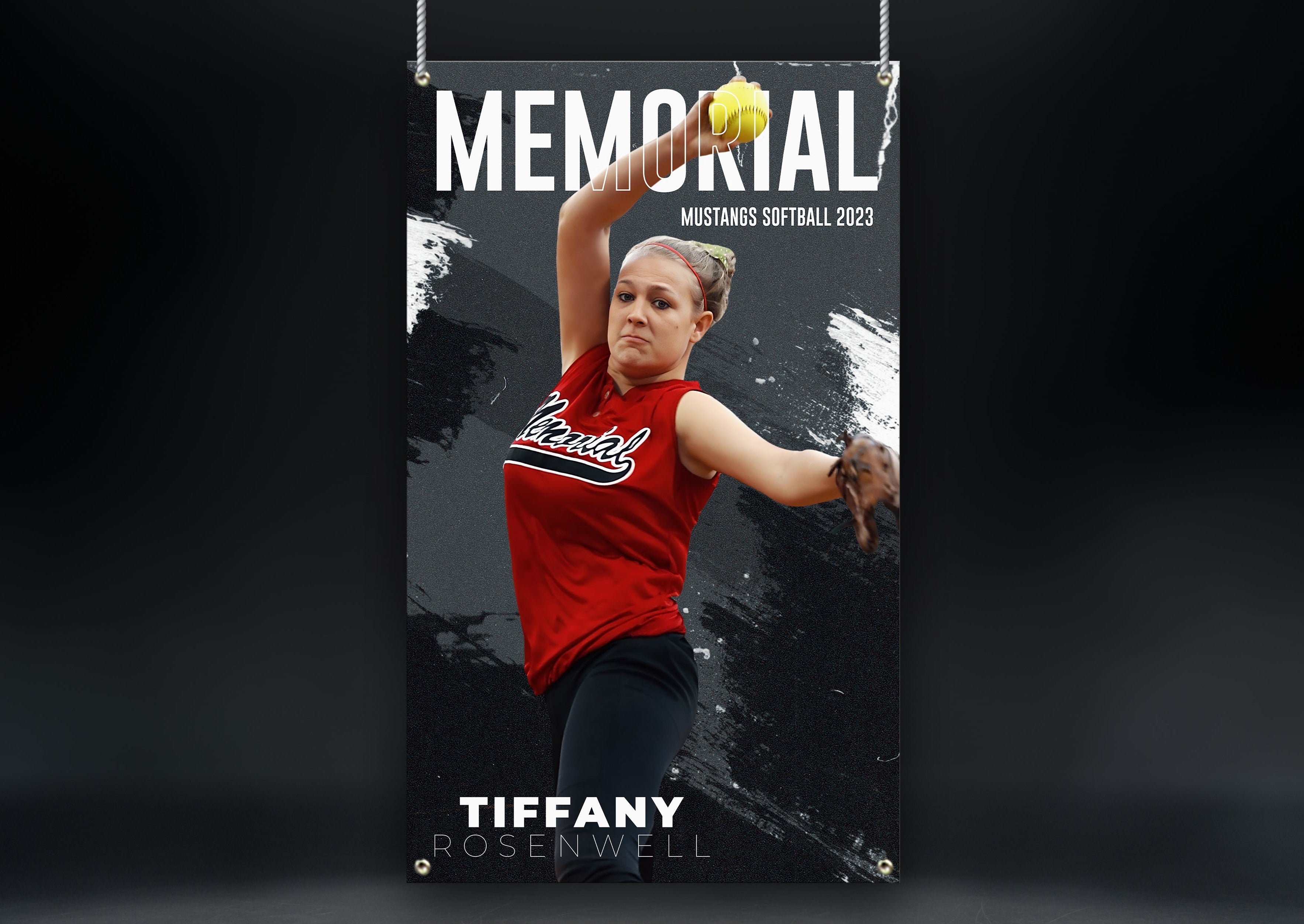 Softball Sports Banner | Senior Night | Graffiti