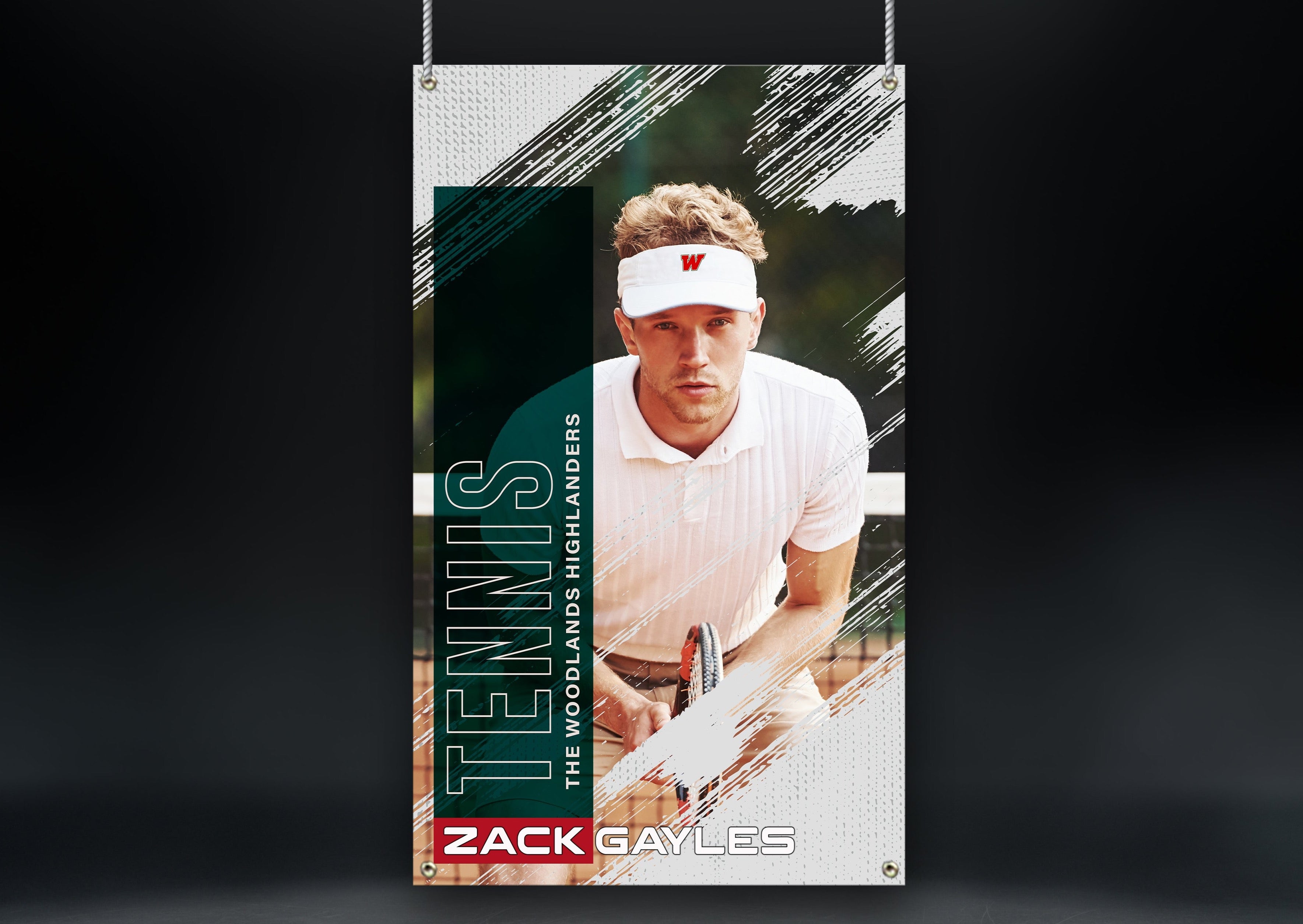 Tennis Sports Banner | Senior Night | Event Ticket