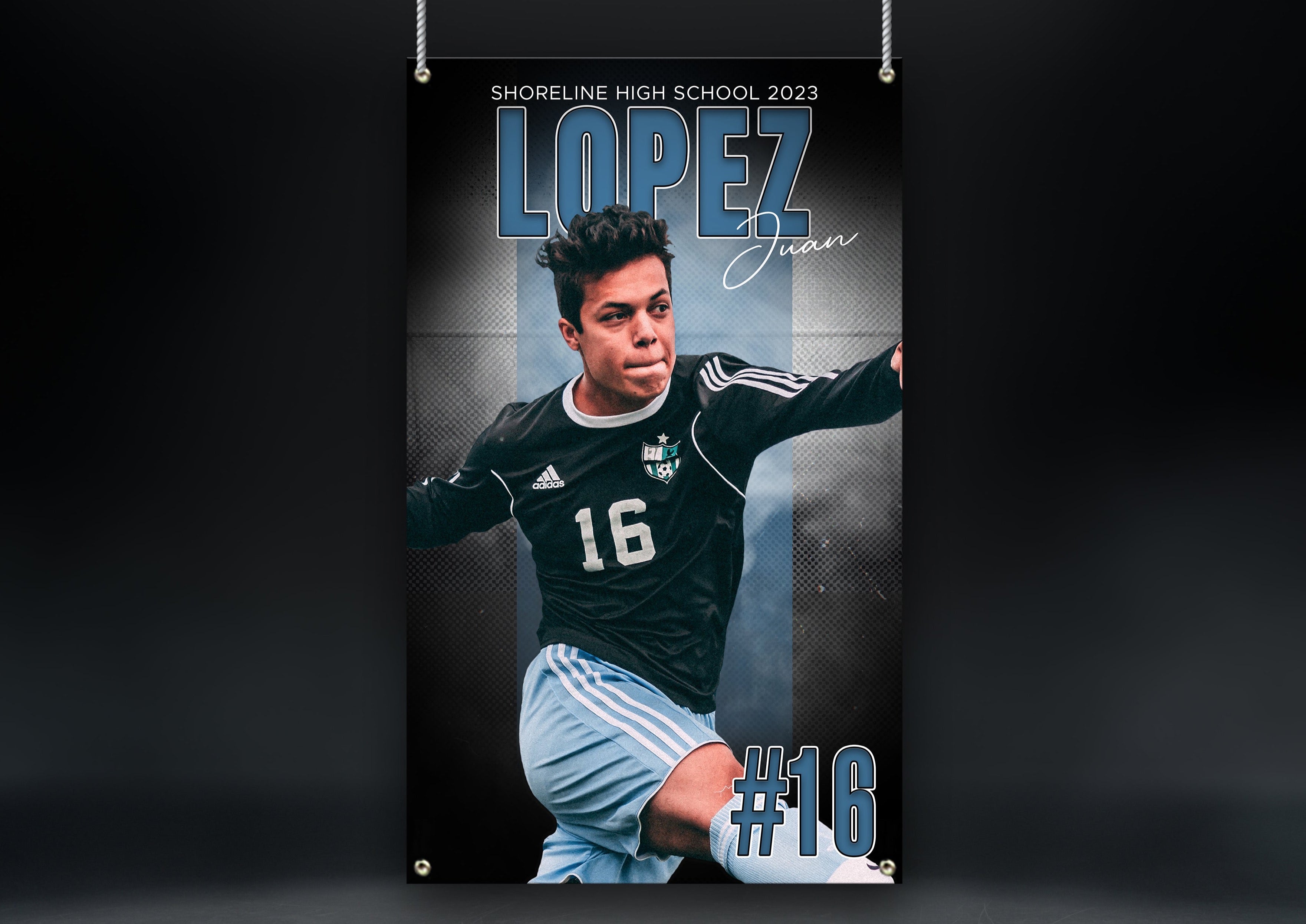 Soccer Sports Banner | Senior Night | Stadium Shadow