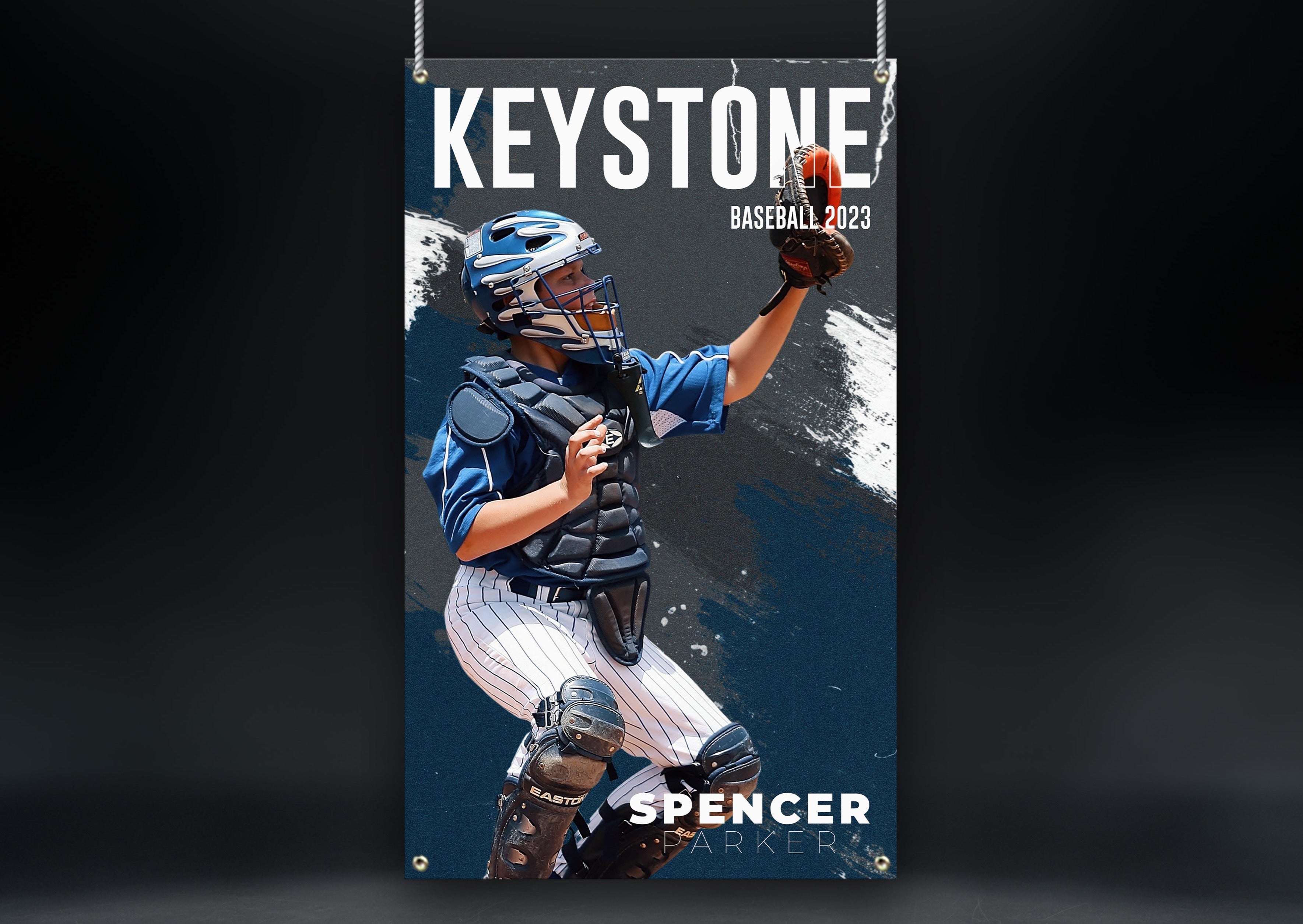 Printed Sports Yard Sign | Senior Night Poster | Baseball | Graffiti