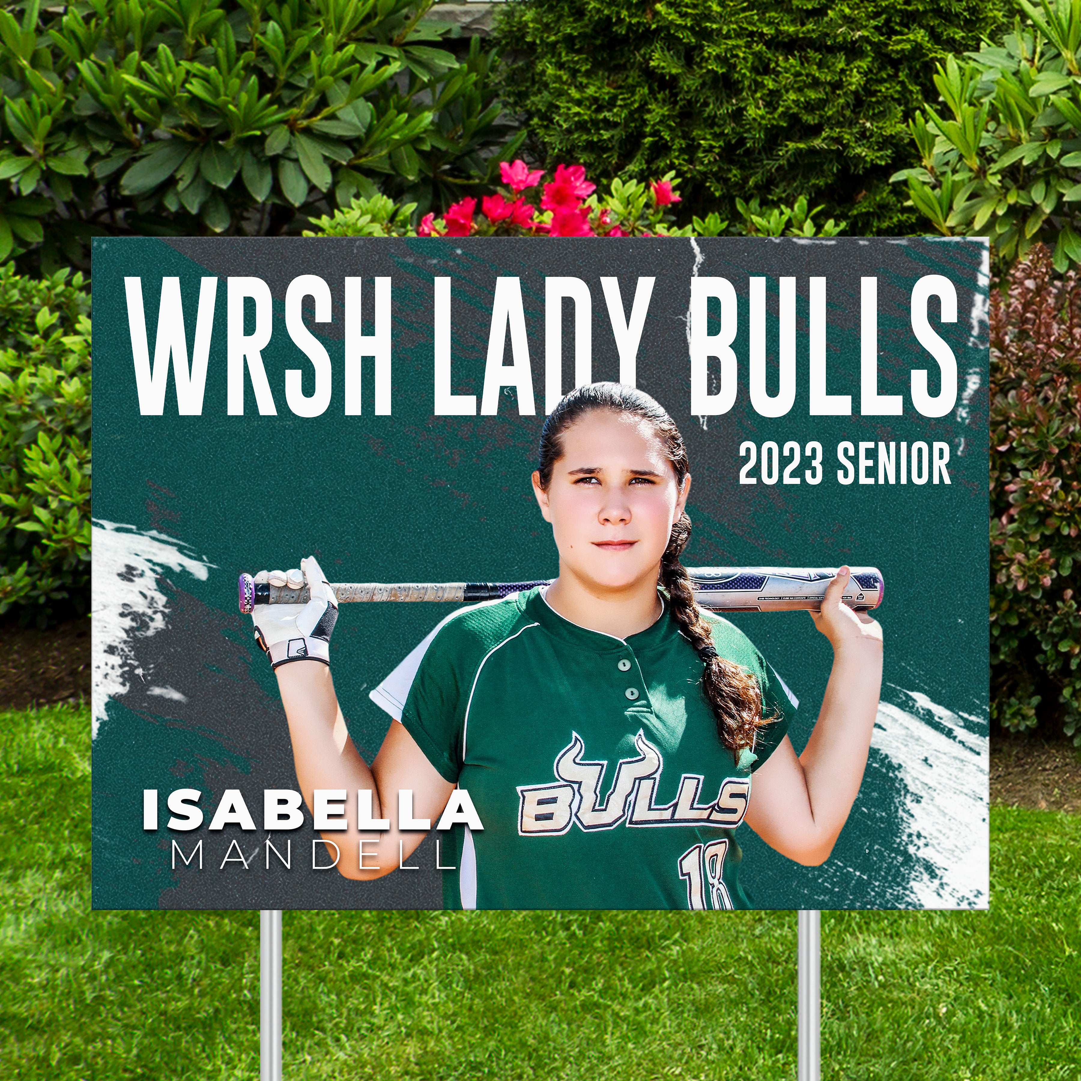 Sports Yard Sign - Graffiti - Softball
