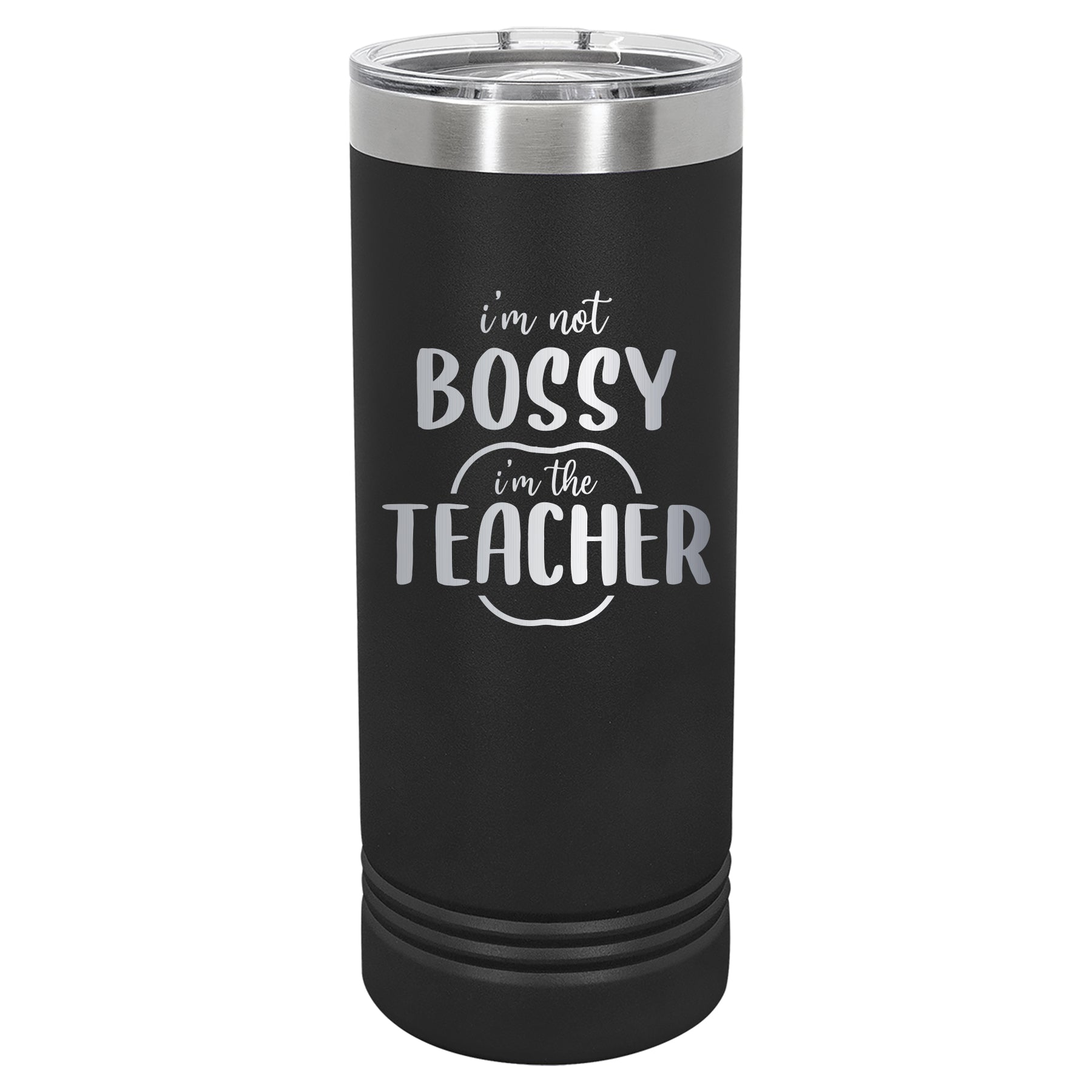 Custom Engraved 22oz Tumbler - Bossy Teacher