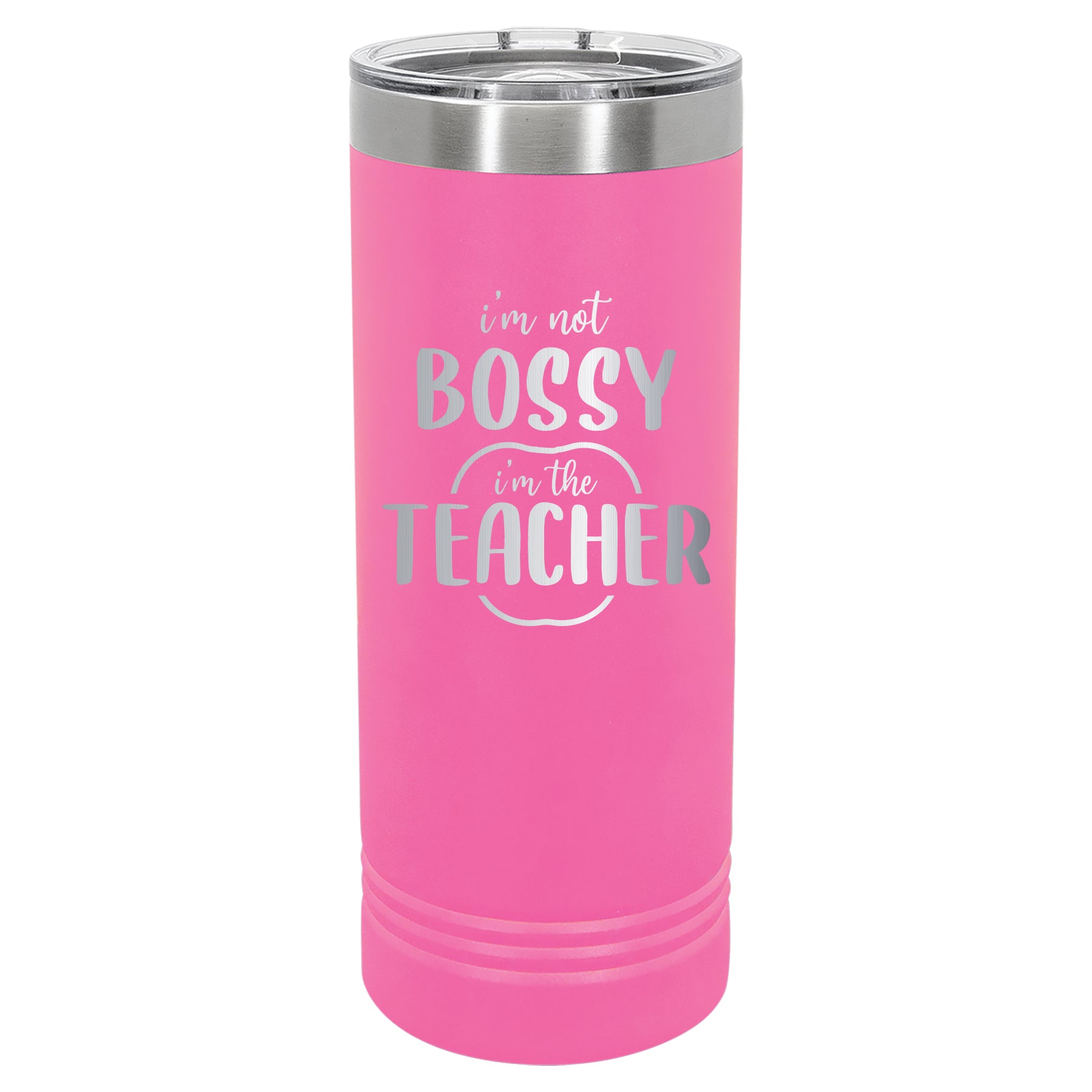 Custom Engraved 22oz Tumbler - Bossy Teacher