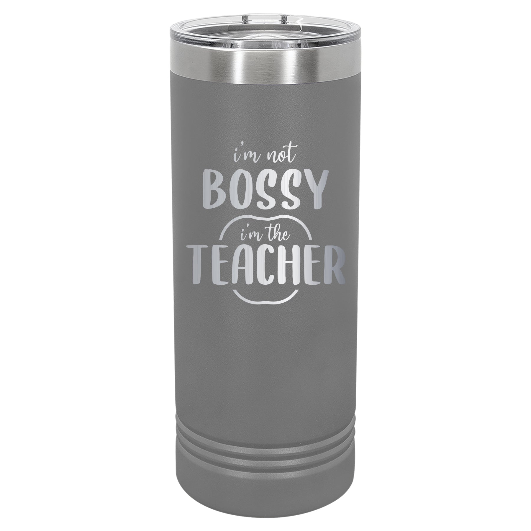 Custom Engraved 22oz Tumbler - Bossy Teacher