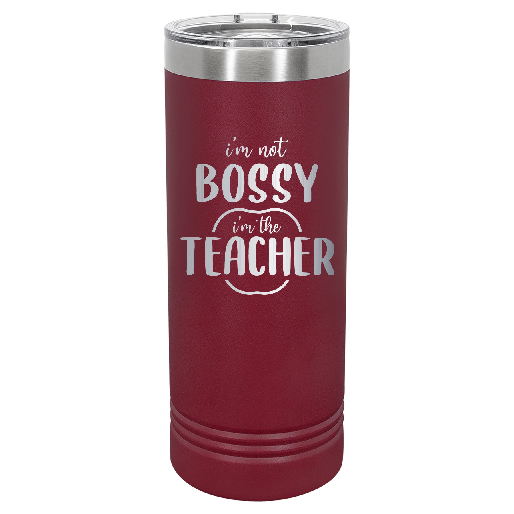 Custom Engraved 22oz Tumbler - Bossy Teacher