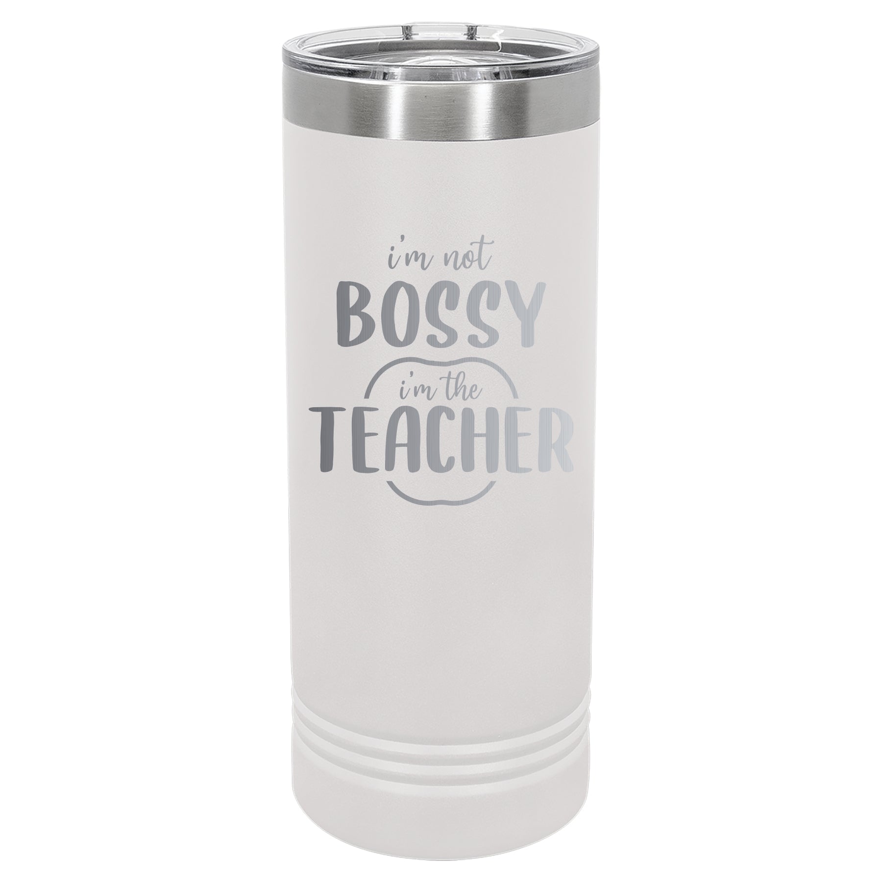 Custom Engraved 22oz Tumbler - Bossy Teacher