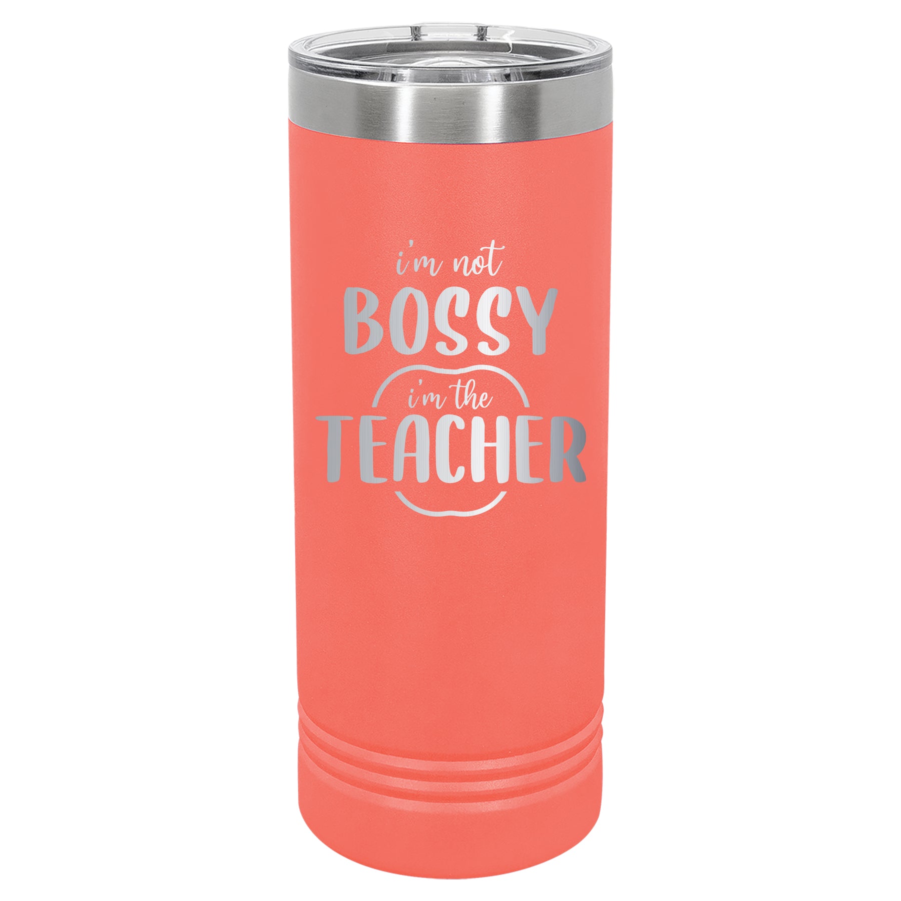Custom Engraved 22oz Tumbler - Bossy Teacher