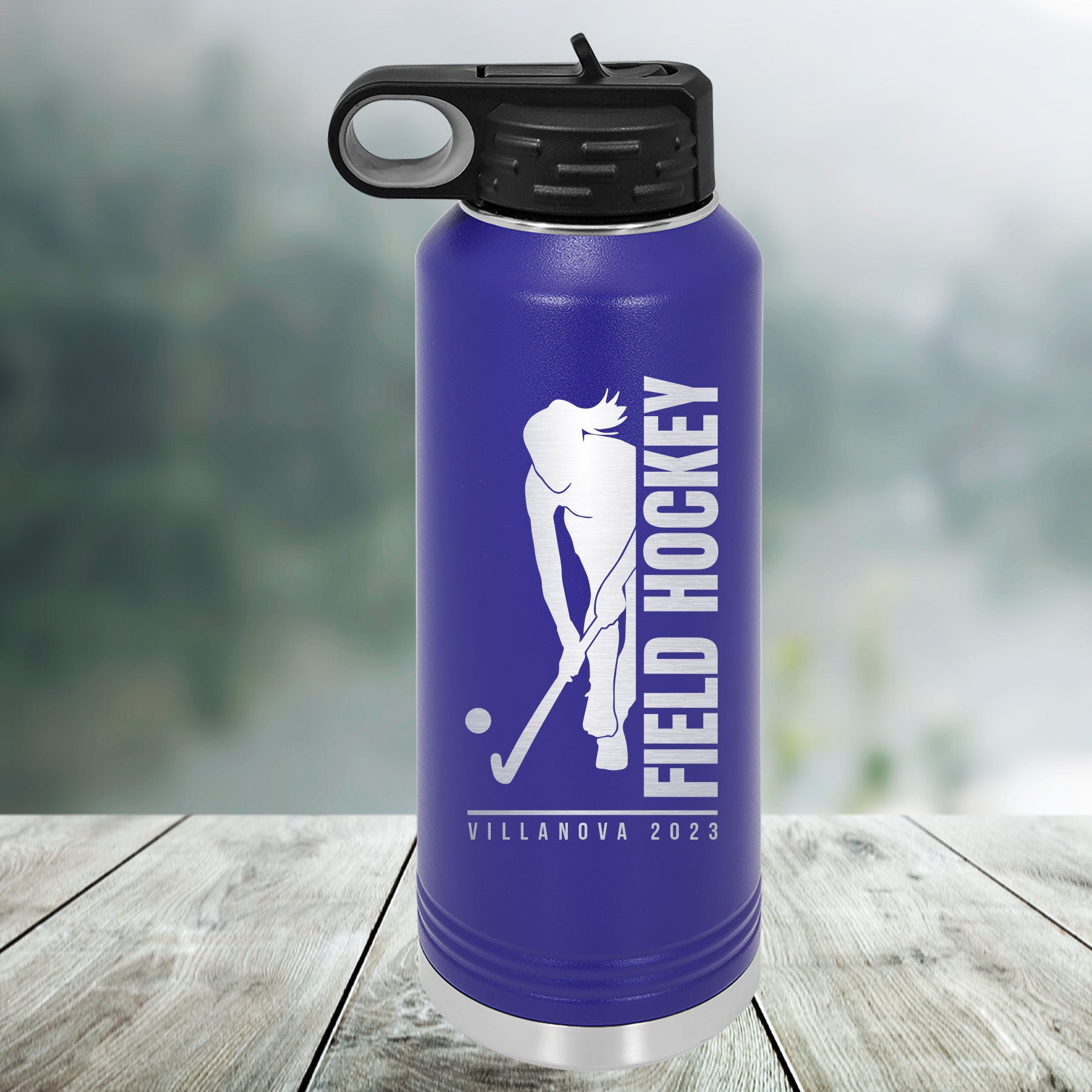 Field Hockey Customized Water Bottle