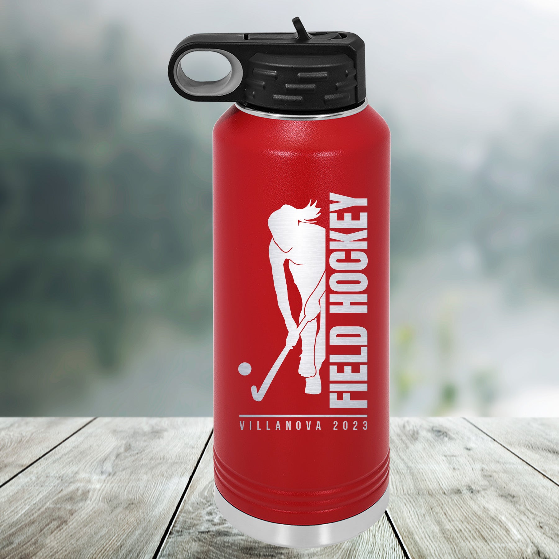 Field Hockey Customized Water Bottle