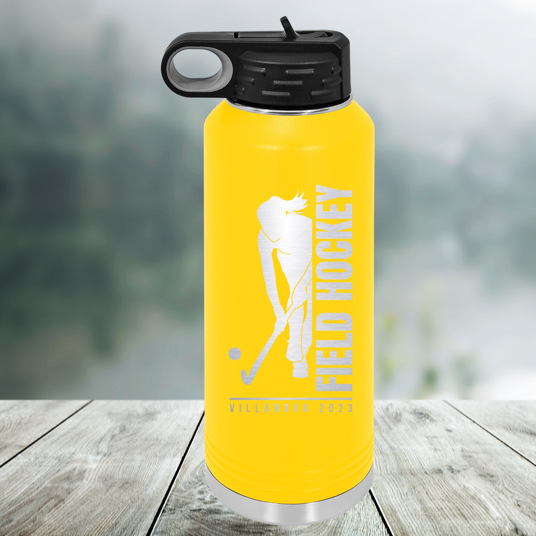Field Hockey Customized Water Bottle
