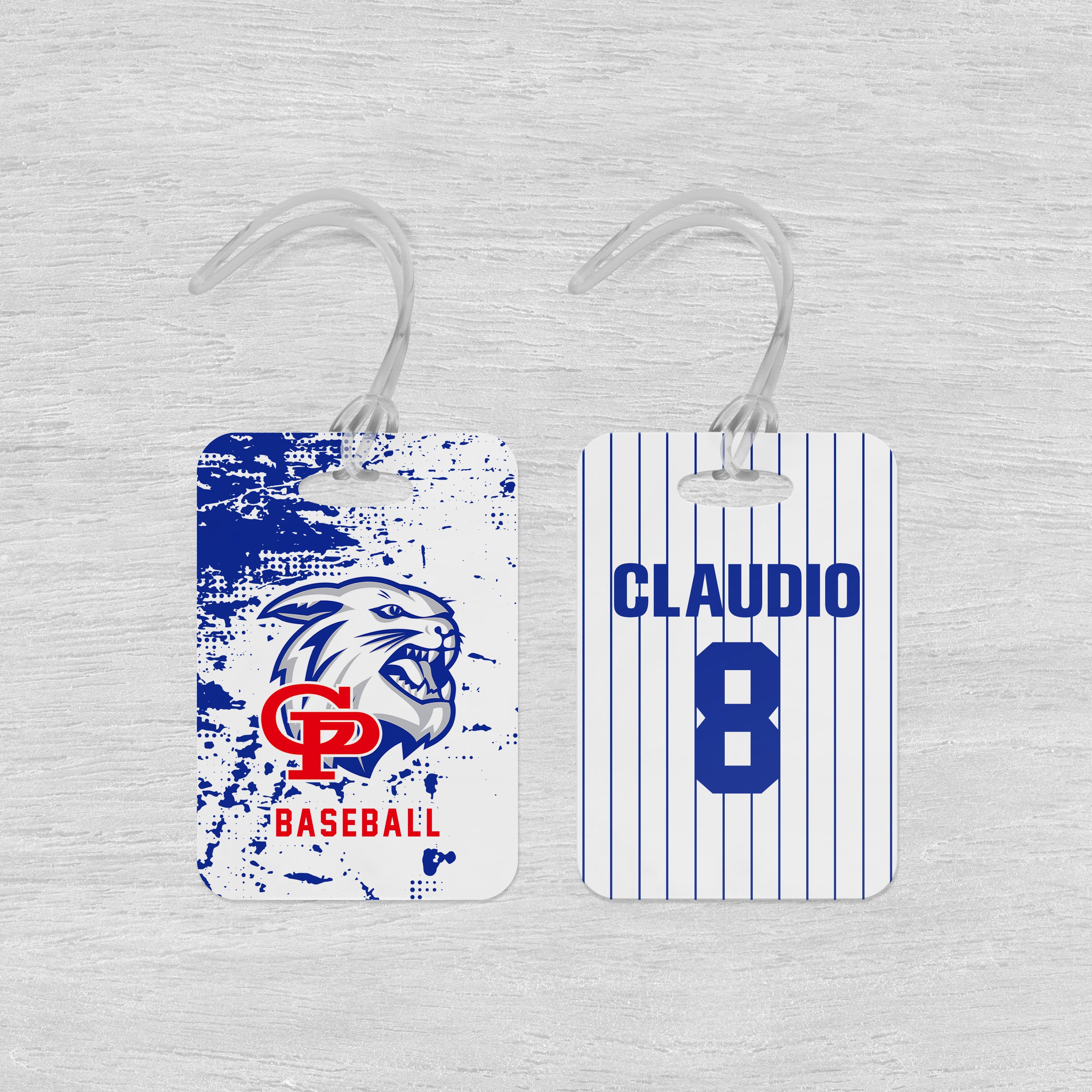 Sports Bag/Luggage Tag - Grunge