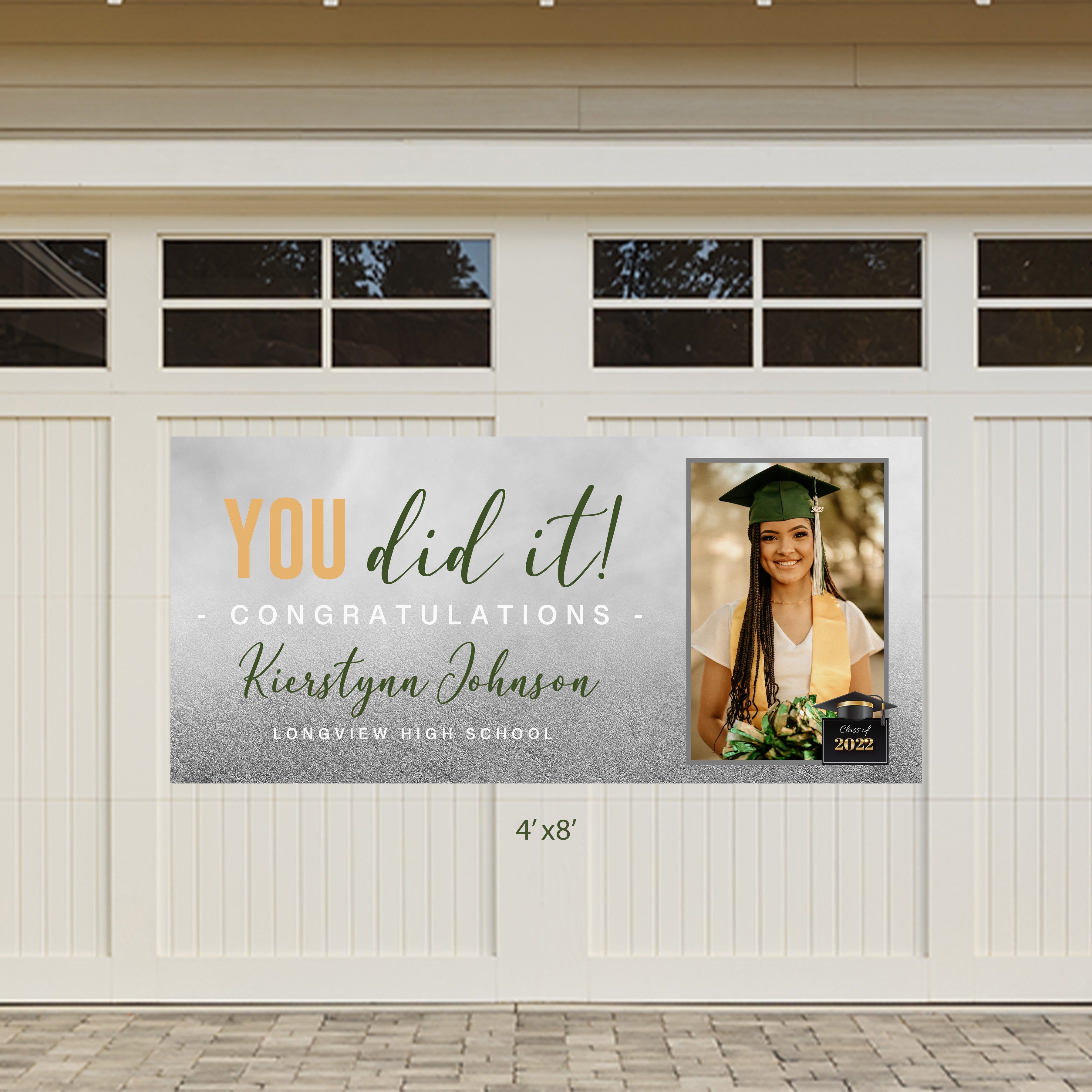 Custom Graduation Banner | Senior Night | You Did It!
