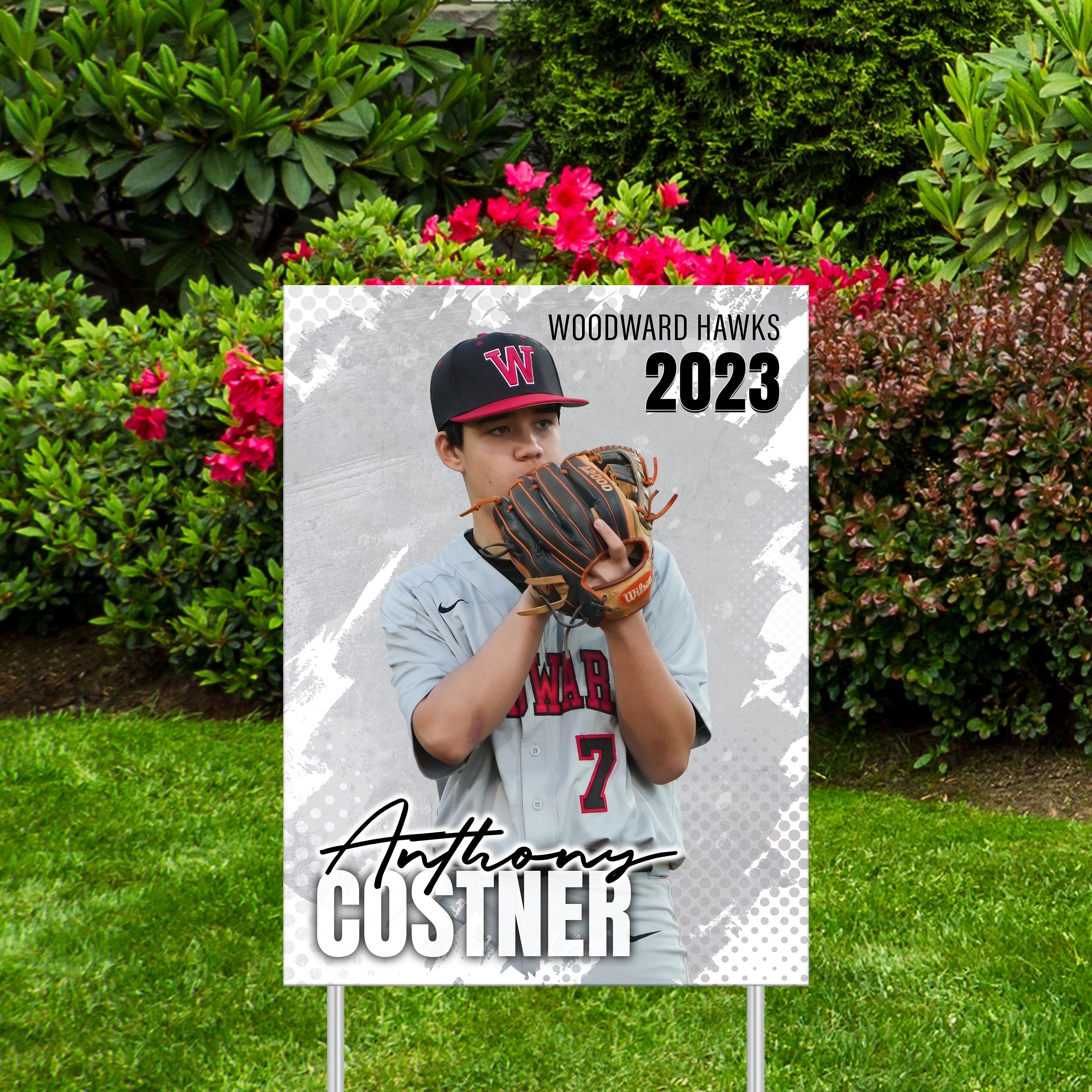 Printed Sports Yard Sign | Senior Night Poster | Baseball | Switch