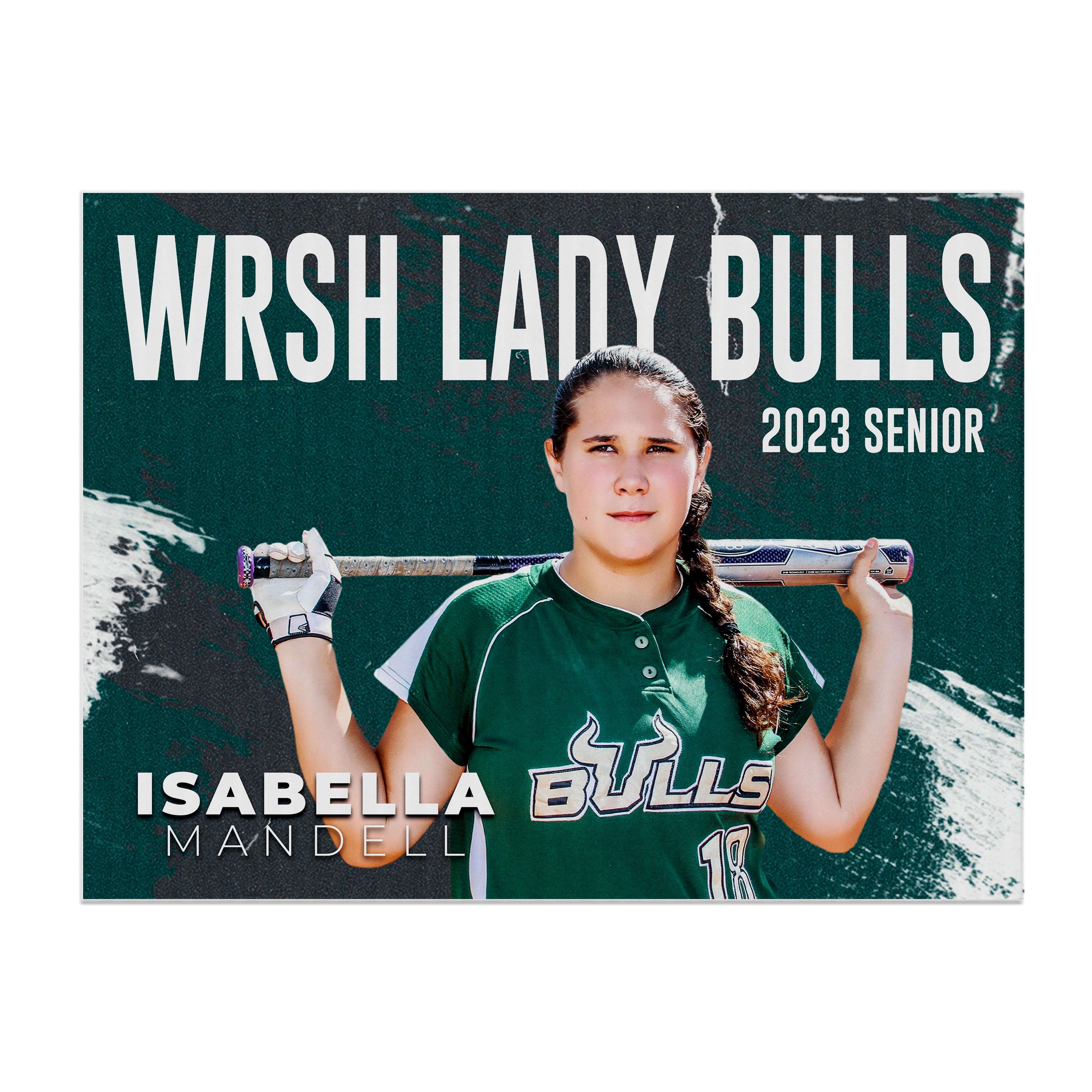 Sports Yard Sign - Graffiti - Softball