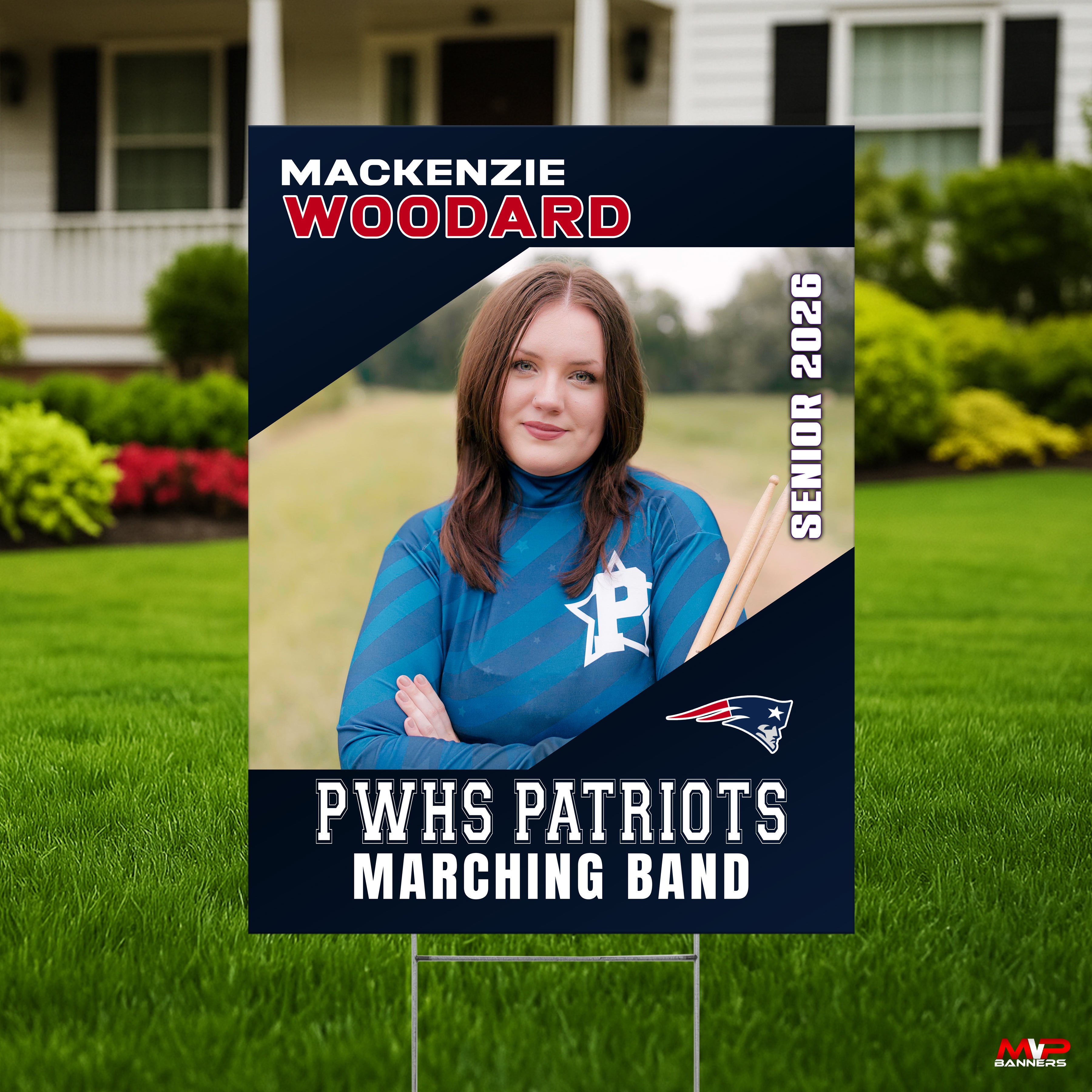 Printed Sports Yard Sign | Senior Night Poster | Band | Color Guard | Drill Team | Apex