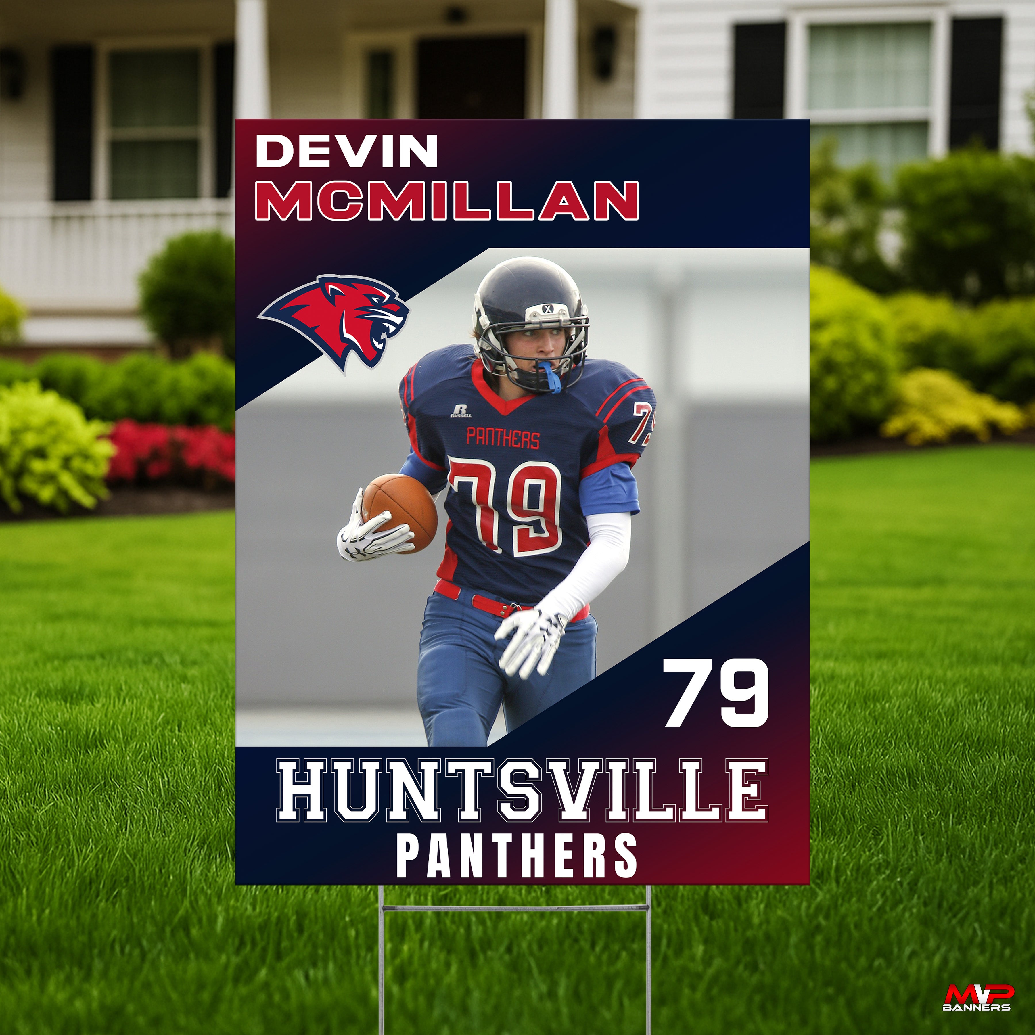 Printed Sports Yard Sign | Senior Night Poster | Football  | Apex