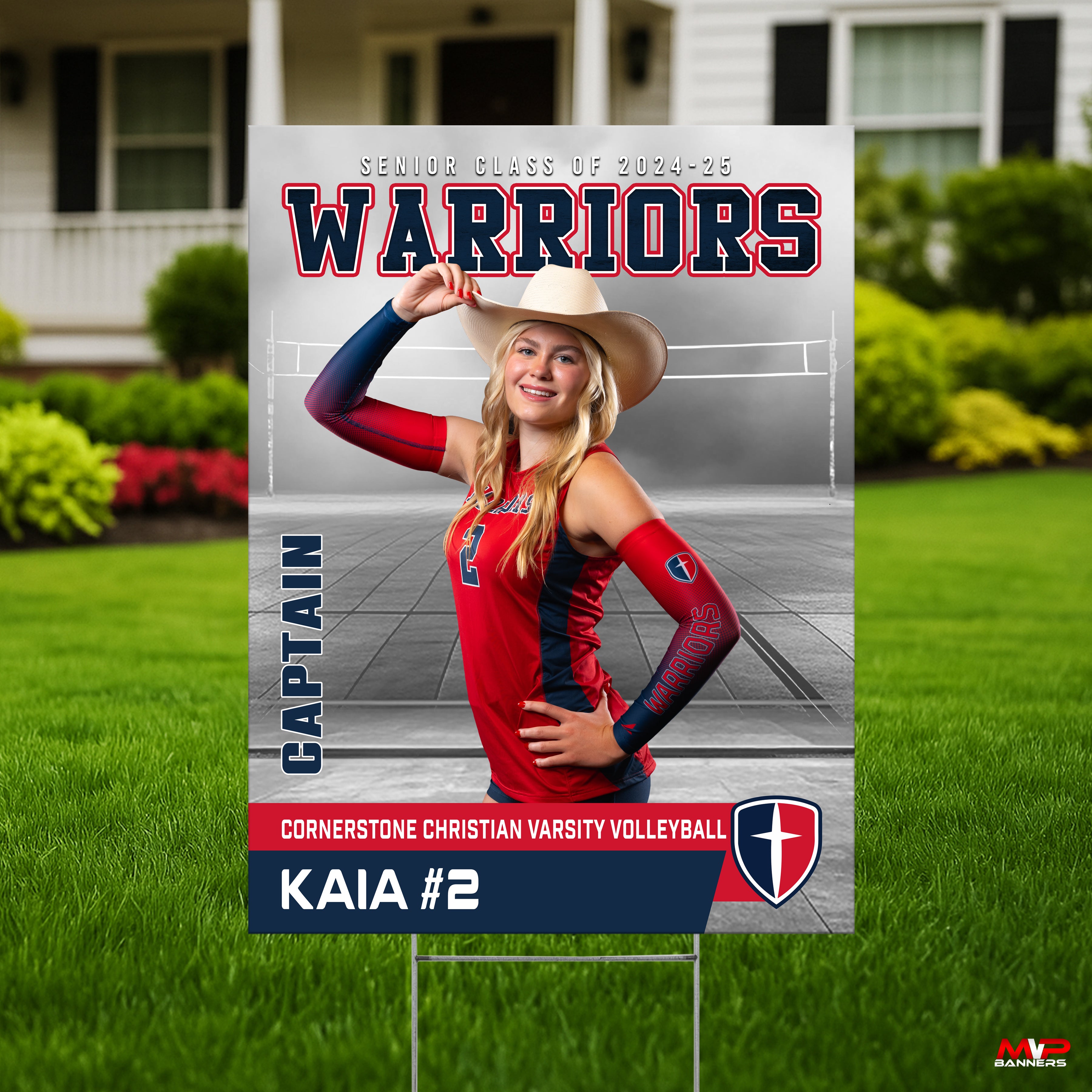 Custom Sports Banner | Senior Night | Volleyball - Breaking Boundaries