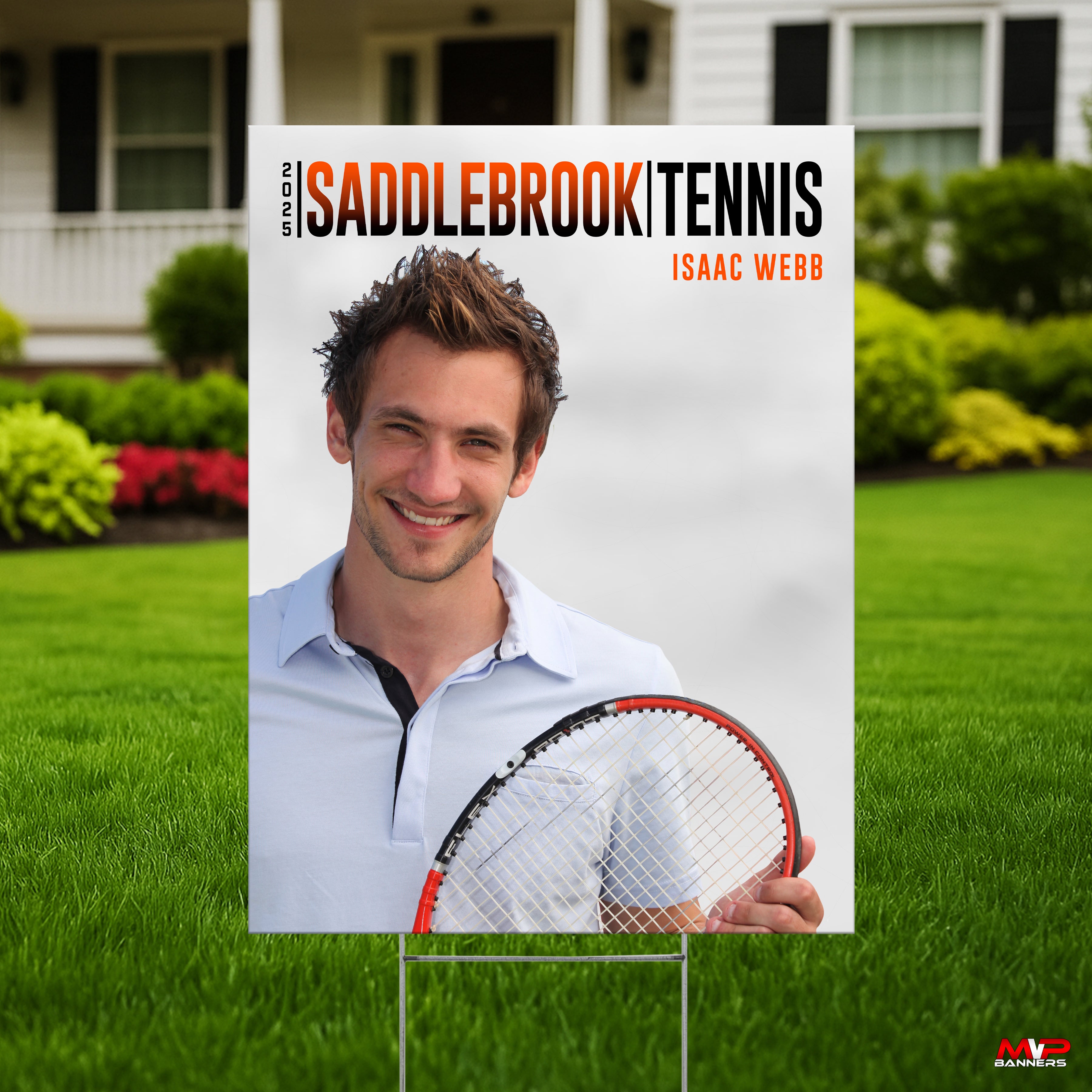 Printed Sports Yard Sign | Senior Night Poster | Tennis| Contemporary