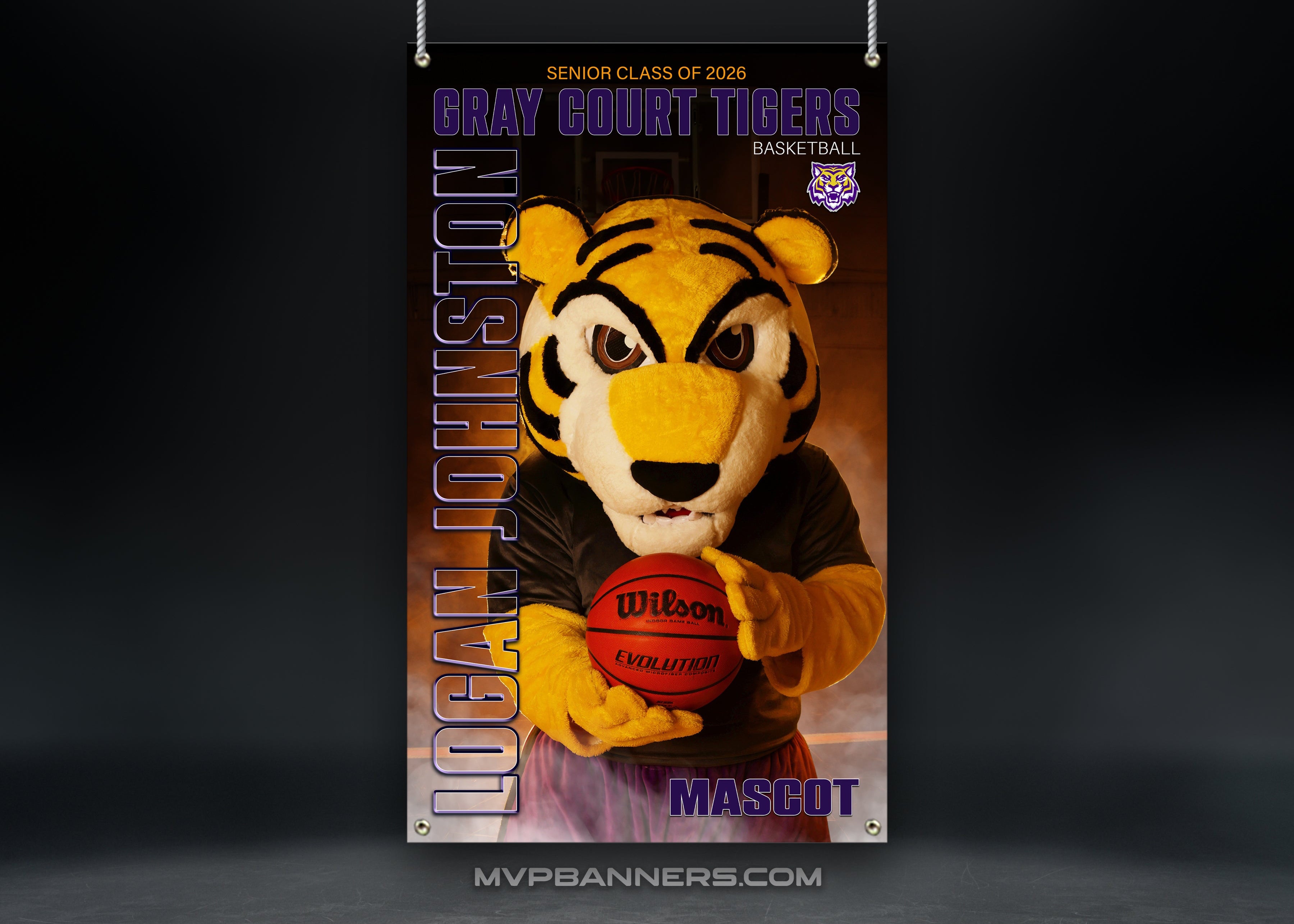 Custom Sports Banner | Senior Night | Basketball | GameDay Fog Twist