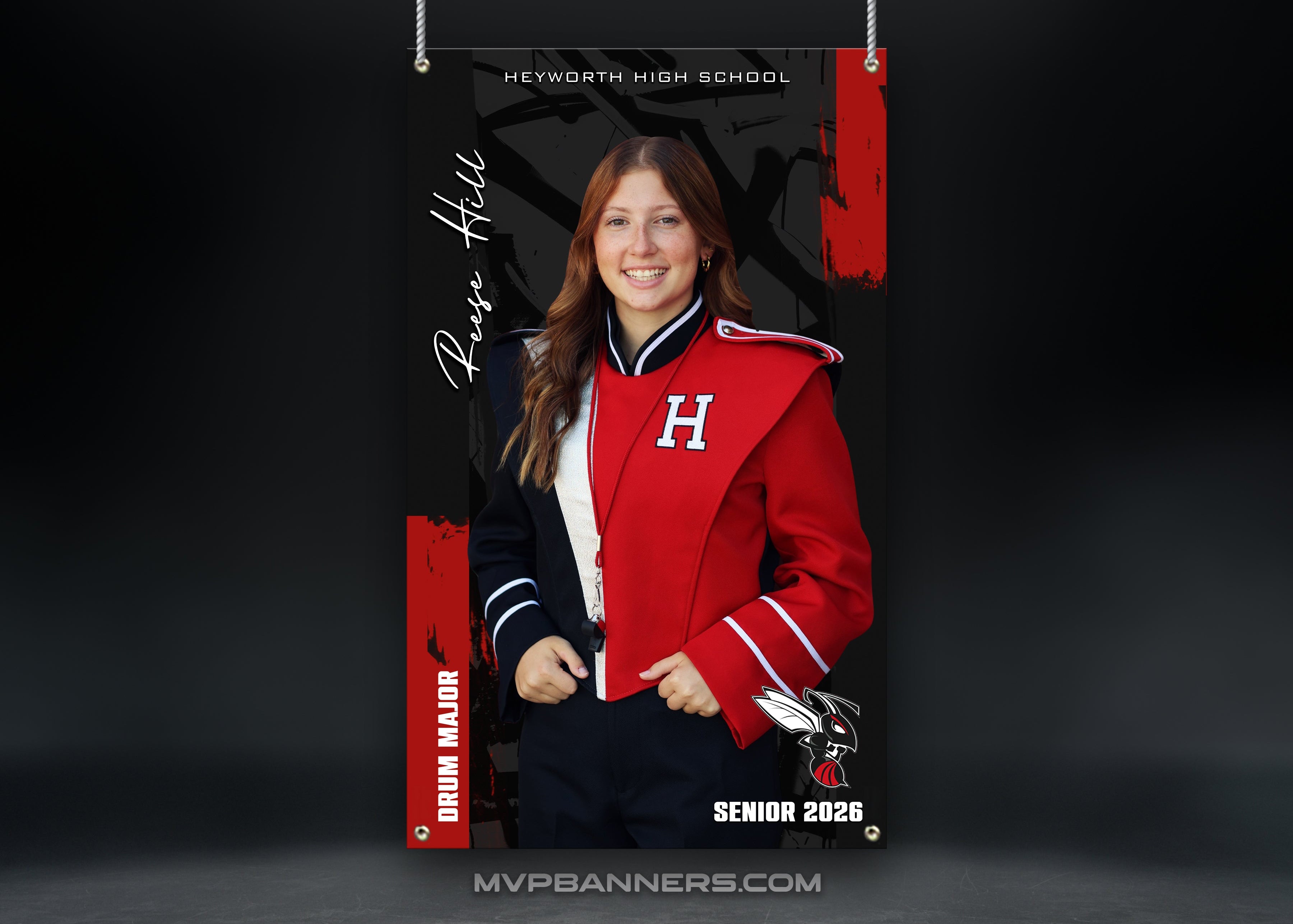 Custom Sports Banner | Senior Night | Band | Color Guard | Drill Team | Quiet Power