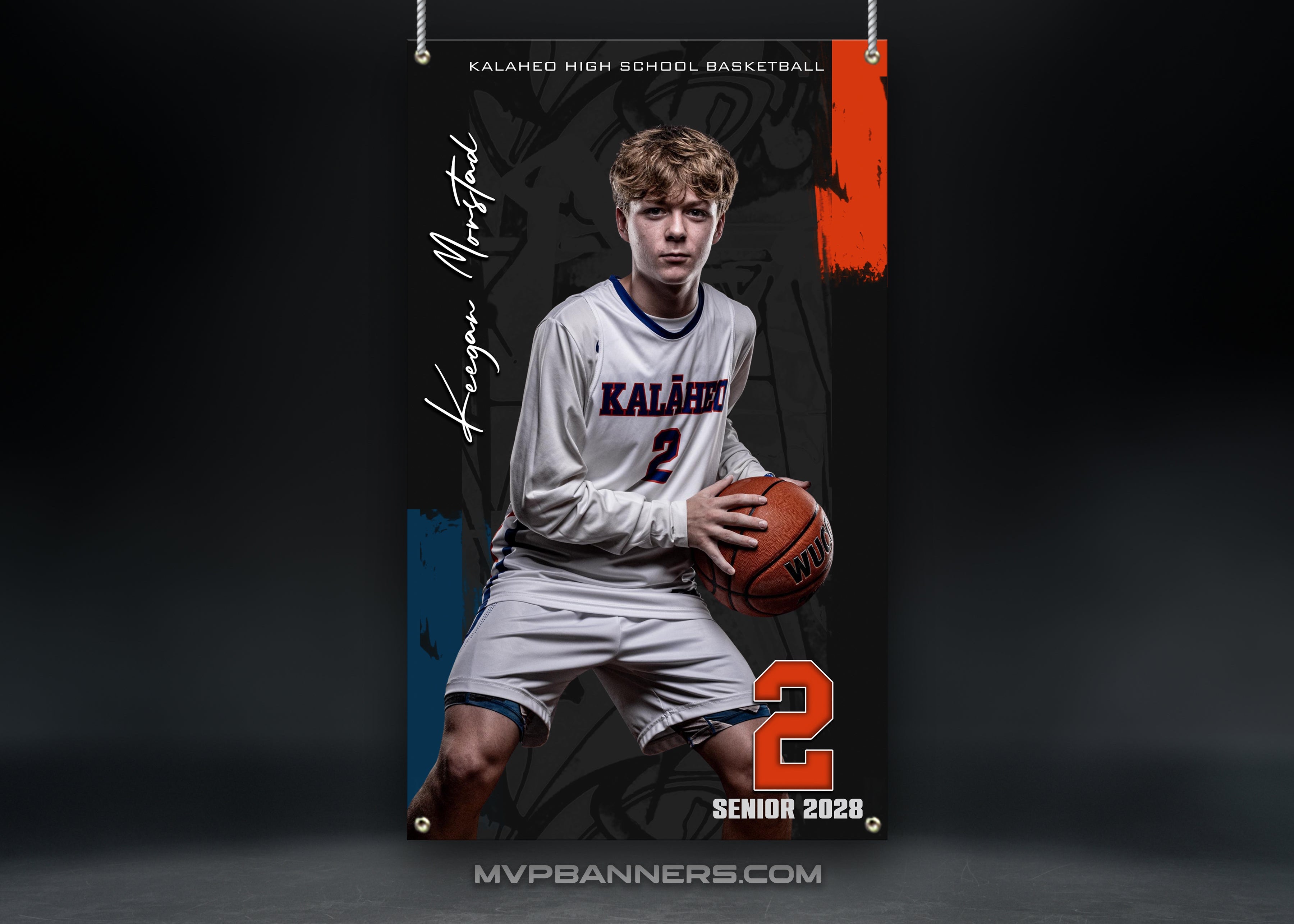 Custom Sports Banner | Senior Night | Basketball | Quiet Power