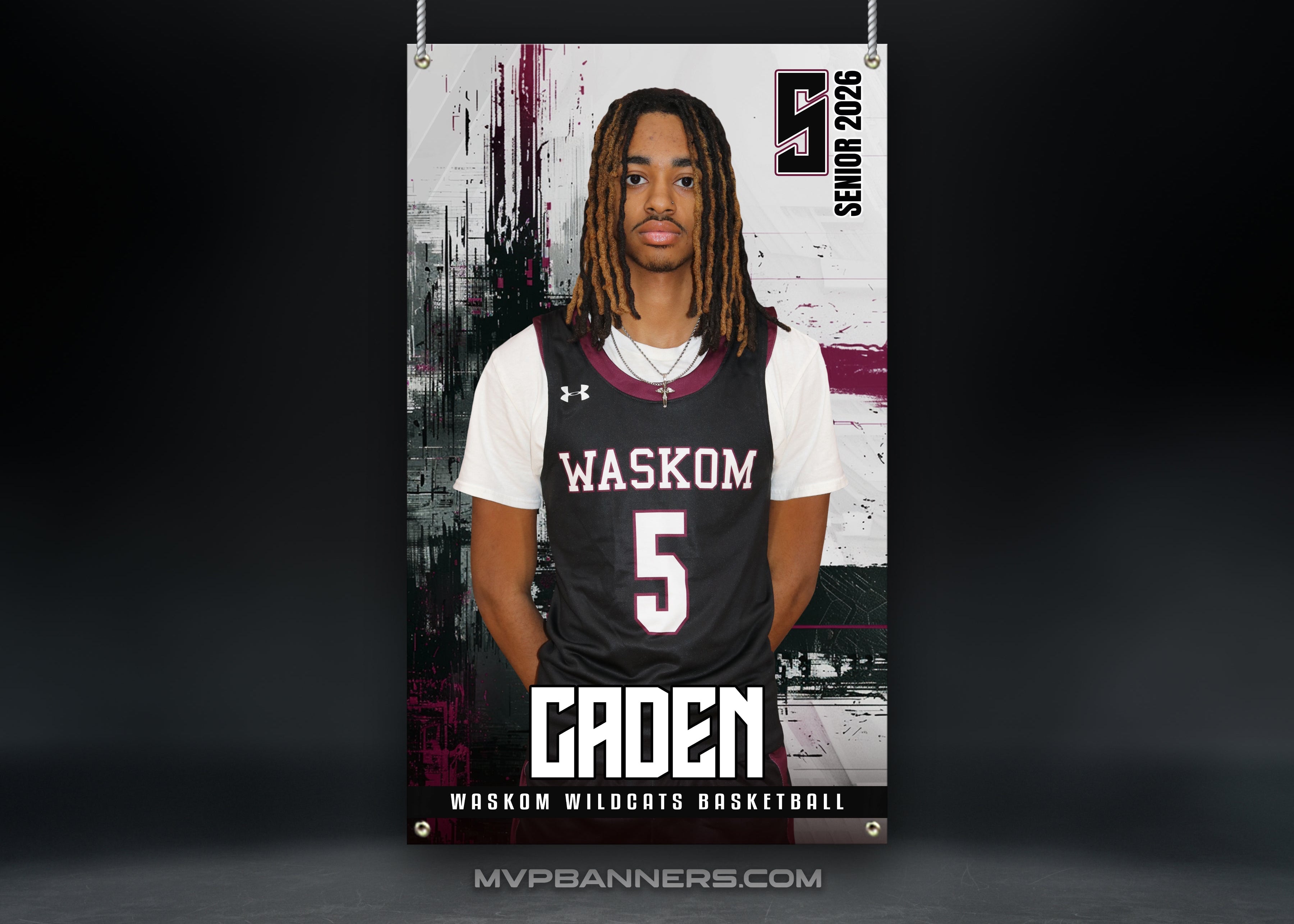 Custom Sports Banner | Senior Night | Basketball | Fracture Zone