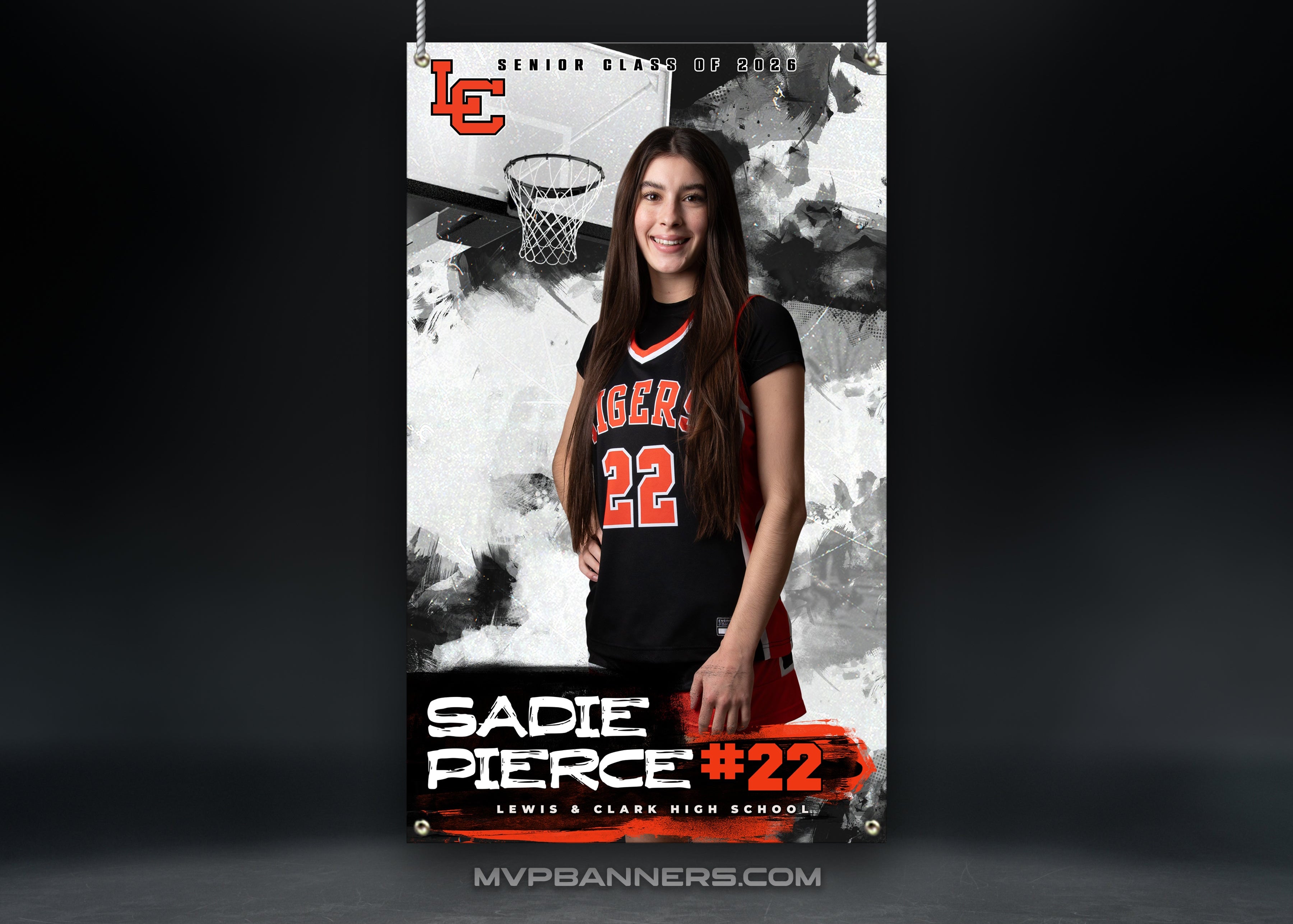 Custom Sports Banner | Senior Night | Basketball | Court Chaos